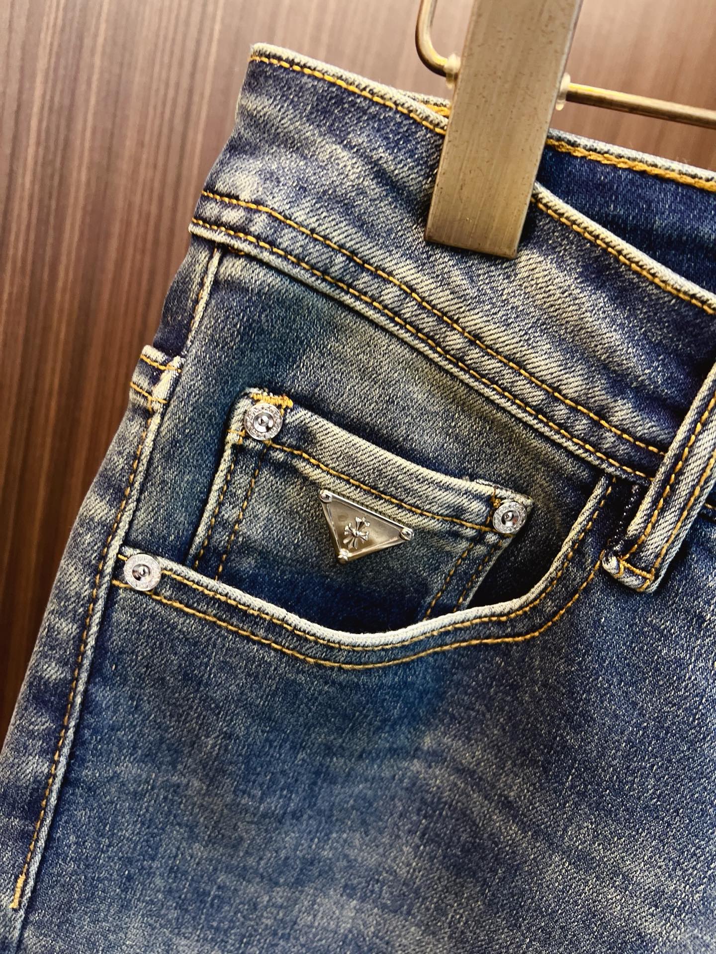 Chrome Hearts Male Jeans Denim Slim Fit