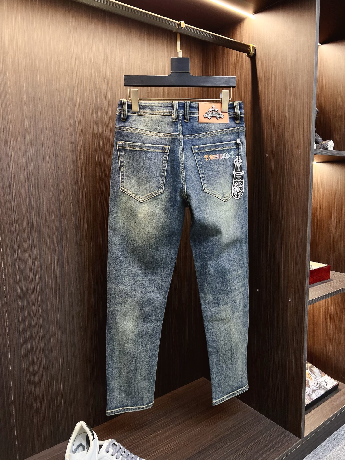 Chrome Hearts Male Jeans Denim Slim Fit
