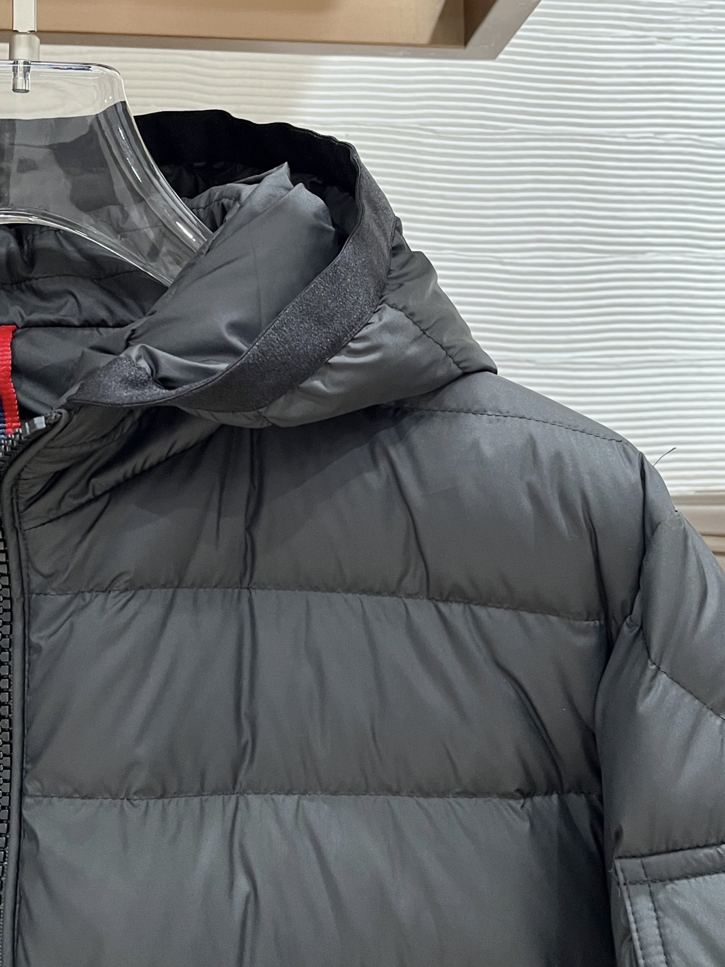 Moncler Male Down Jacket Goose Down Black Hooded S-m-l