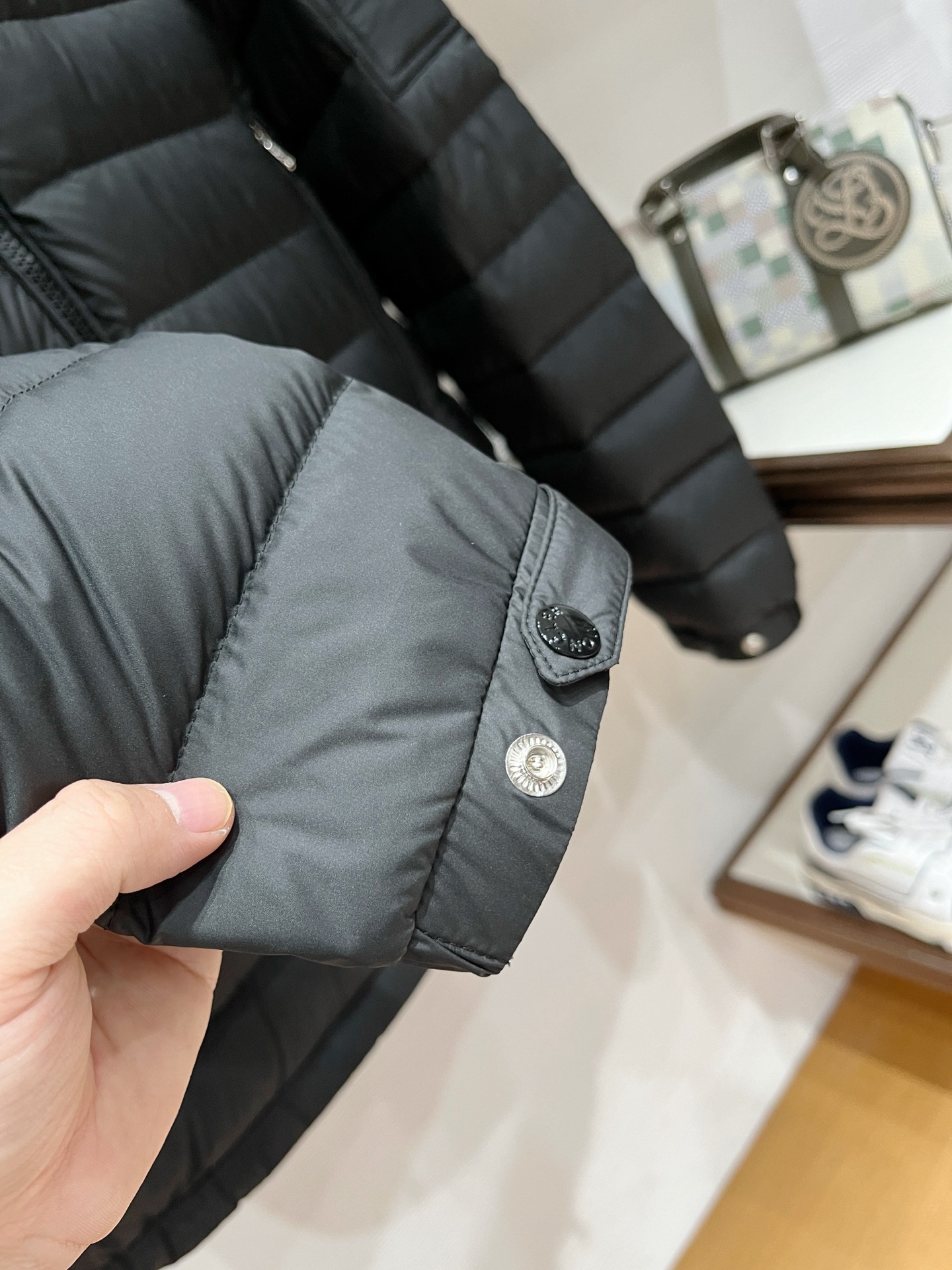 Moncler Male Down Jacket Goose Down Black Hooded S-m-l