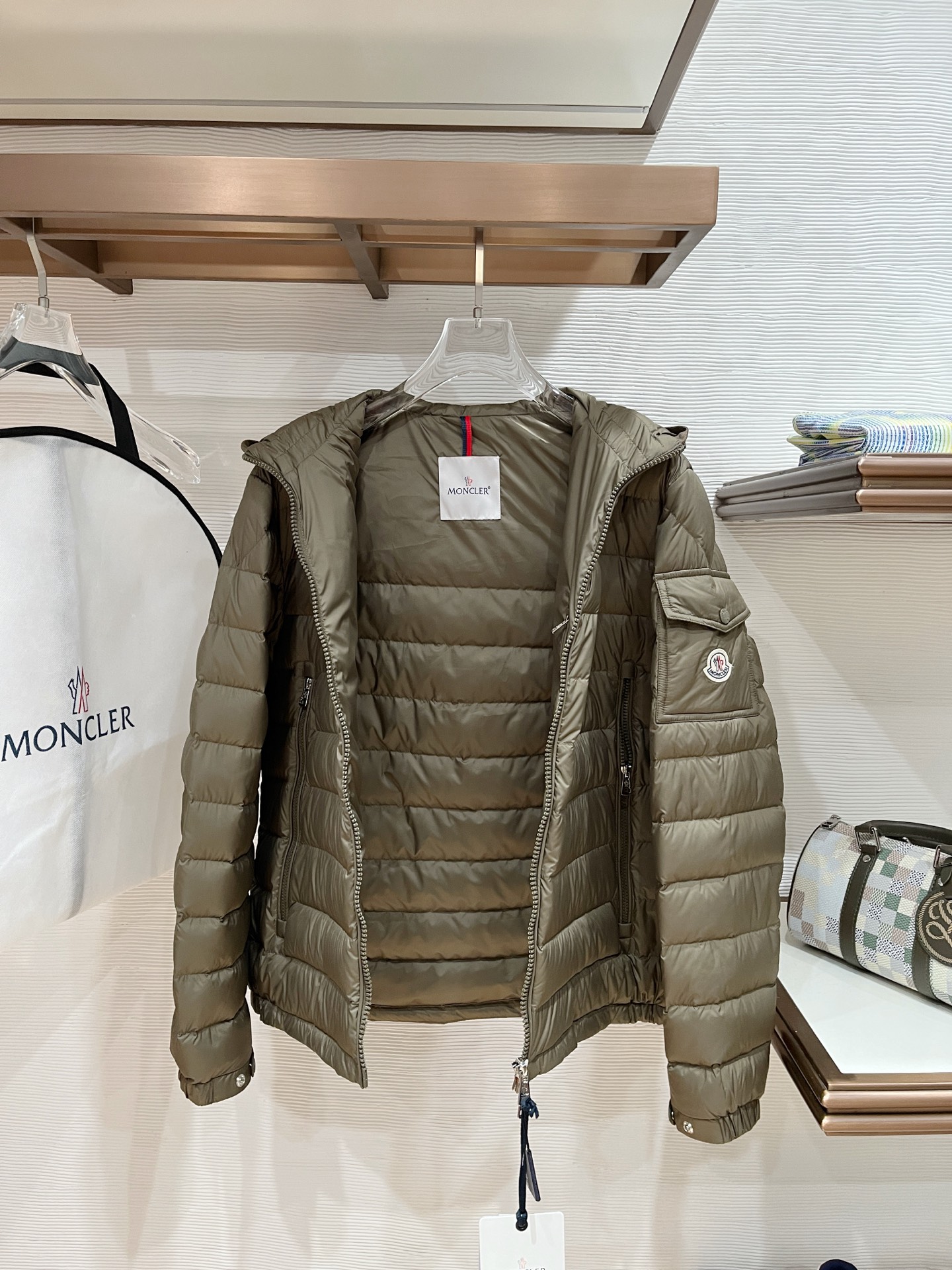 Moncler Male Down Jacket Goose Down Black Hooded S-m-l