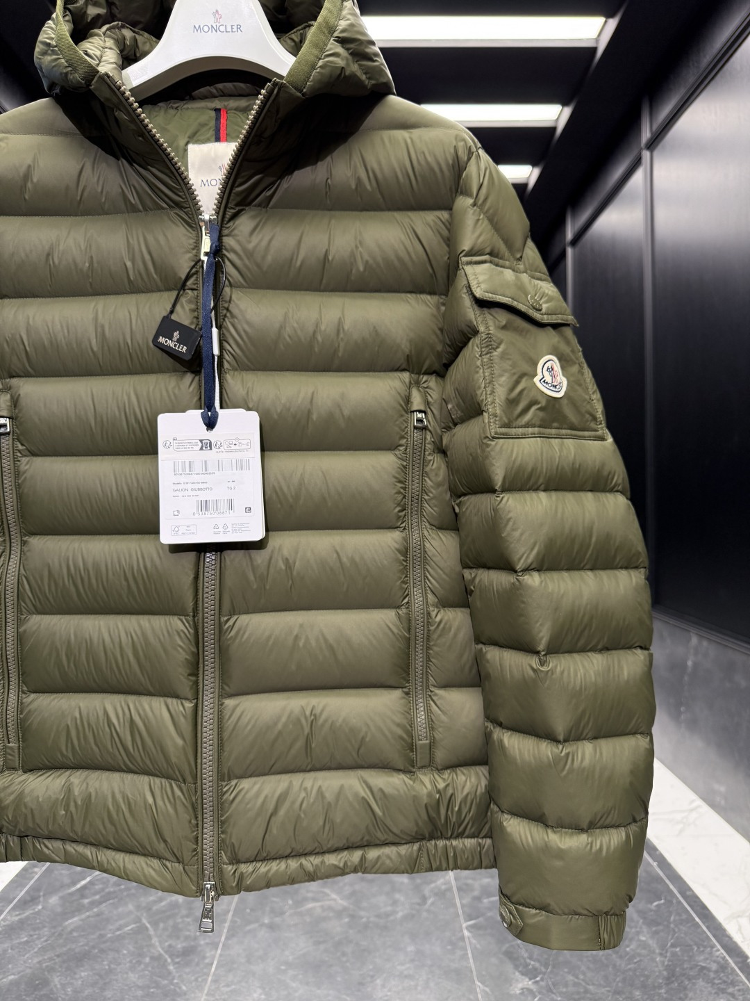 Moncler Male Down Jacket Goose Down Black Hooded S-m-l
