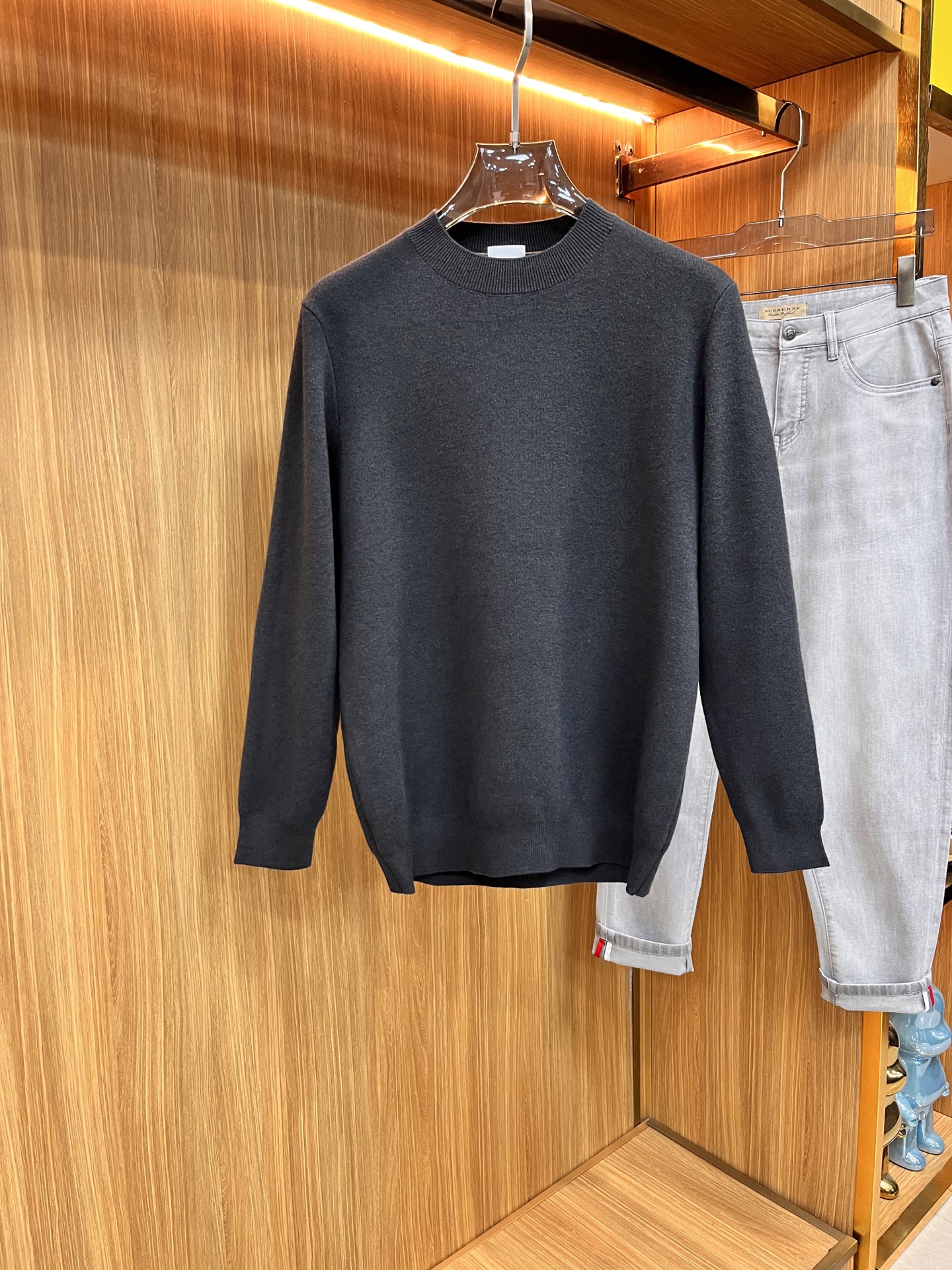 Burberry Male Basic Clothing Wool Striped M-l-xl