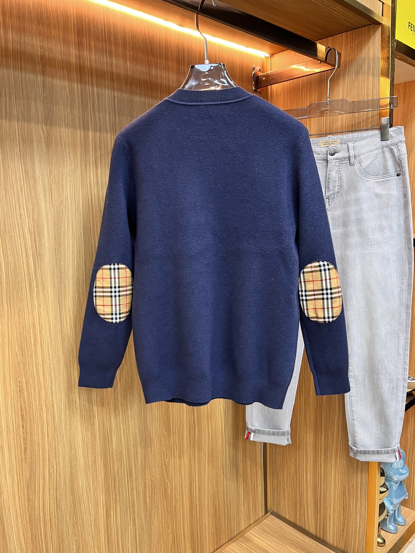Burberry Male Basic Clothing Wool Striped M-l-xl