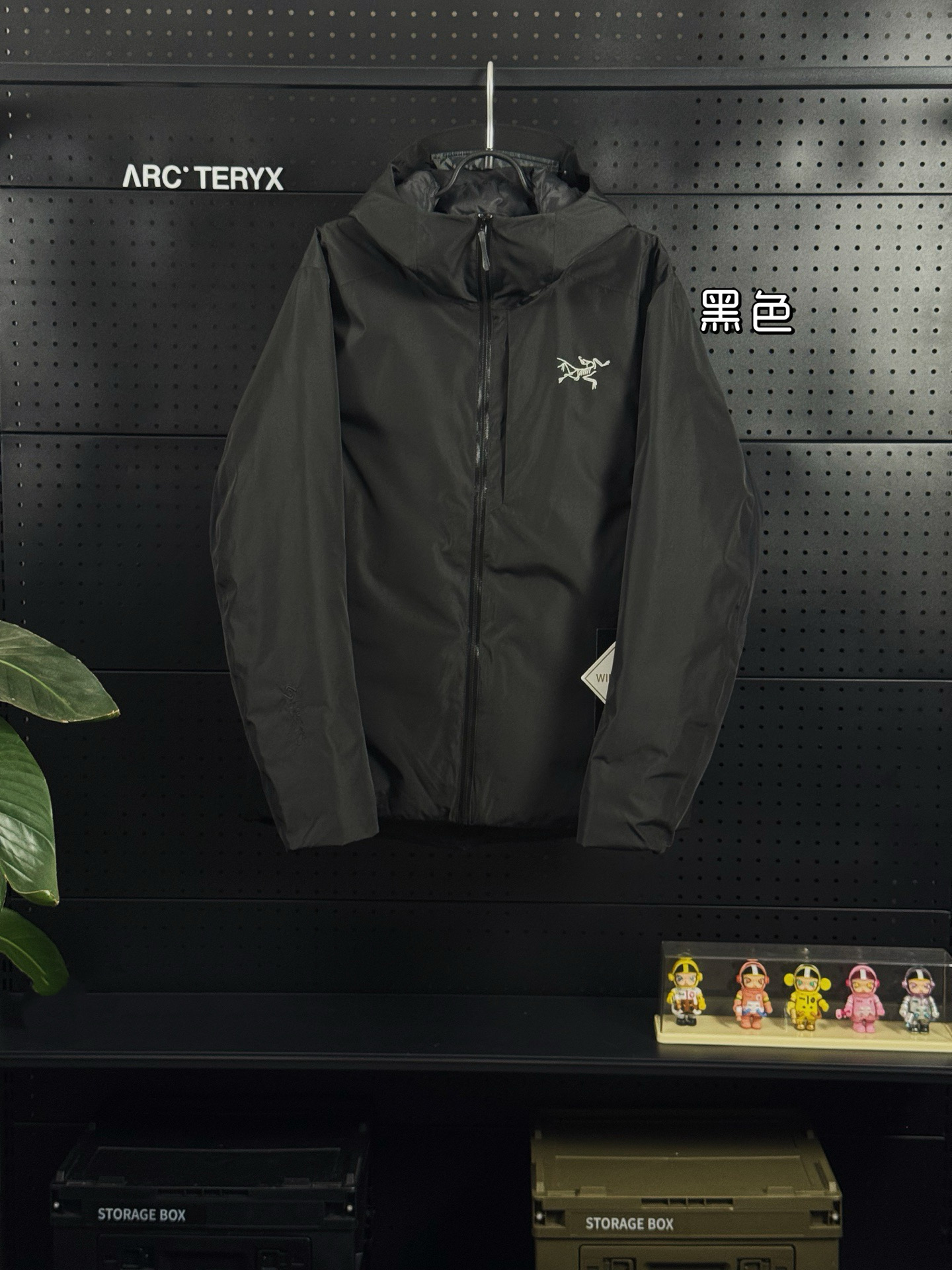 Arcteryx Female Down Jacket Knitted Black Hooded Xs-s-m-l-xl-xxl