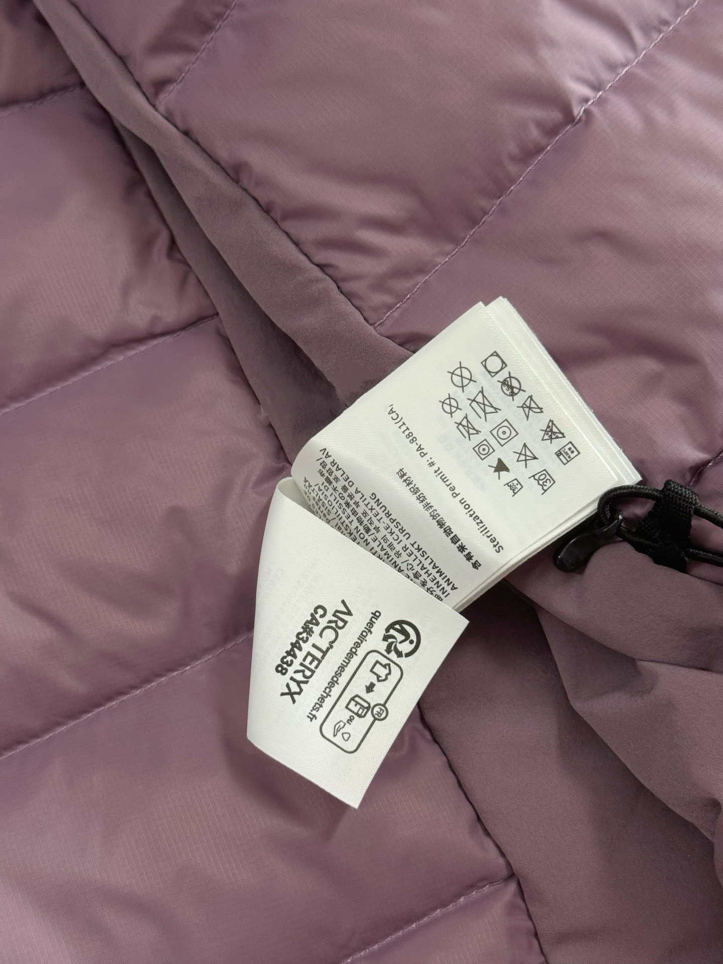 Arcteryx Female Down Jacket Knitted Black Hooded Xs-s-m-l-xl-xxl