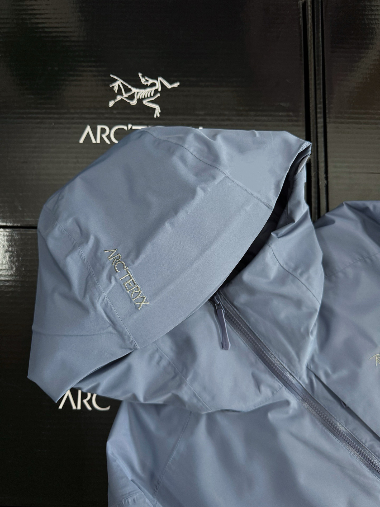 Arcteryx Female Down Jacket Knitted Black Hooded Xs-s-m-l-xl-xxl