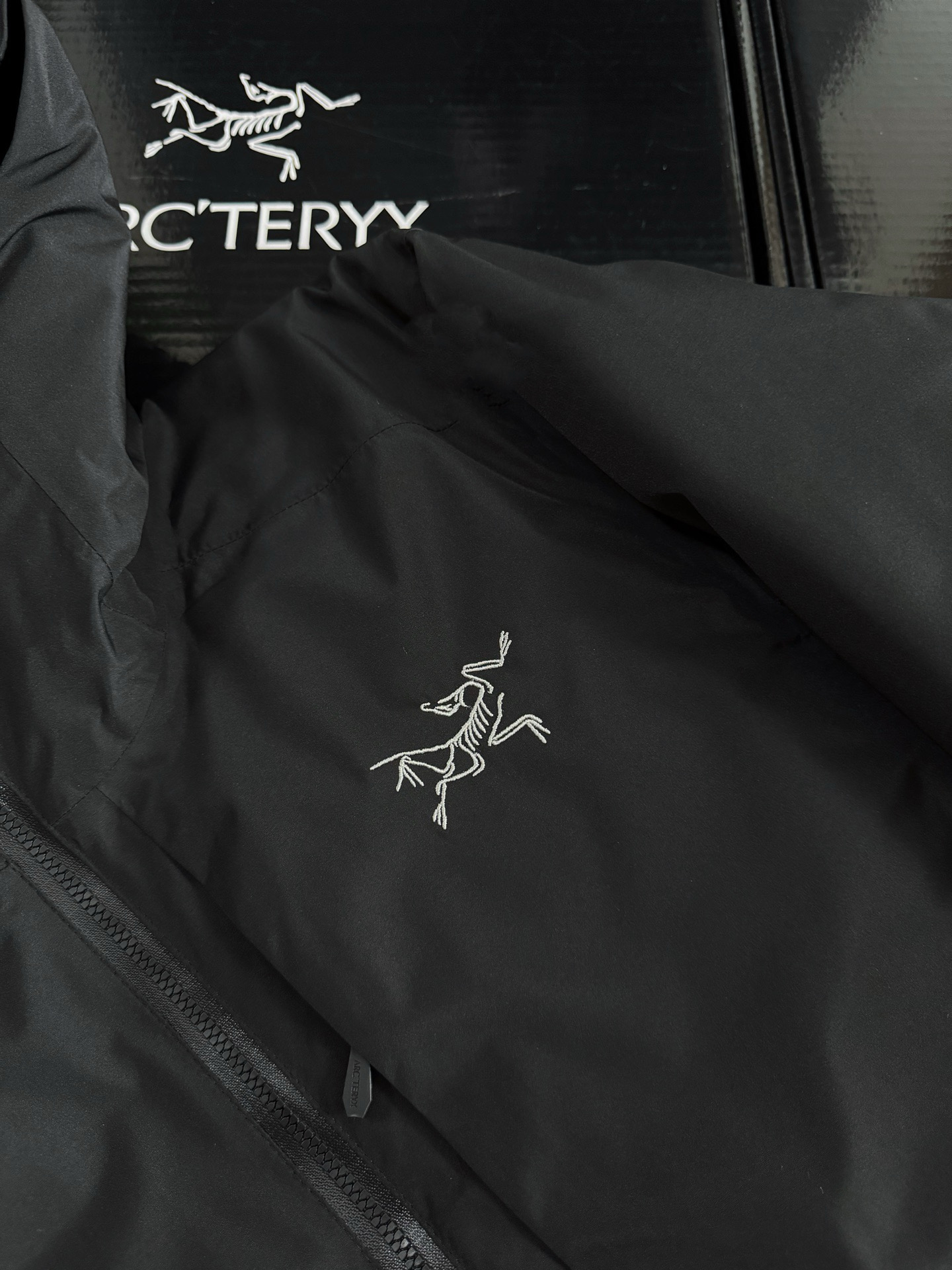 Arcteryx Female Down Jacket Knitted Black Hooded Xs-s-m-l-xl-xxl