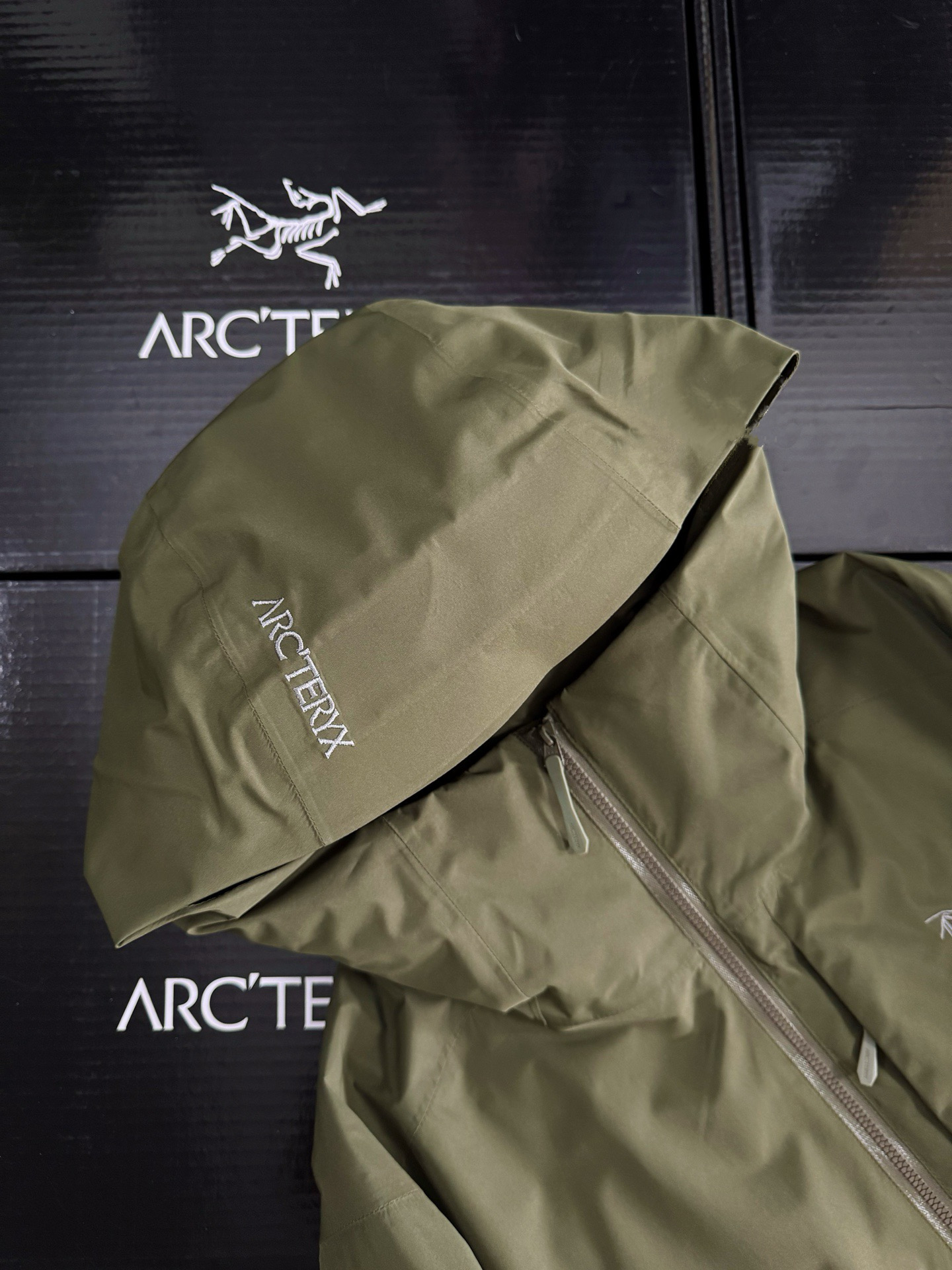 Arcteryx Female Down Jacket Knitted Black Hooded Xs-s-m-l-xl-xxl