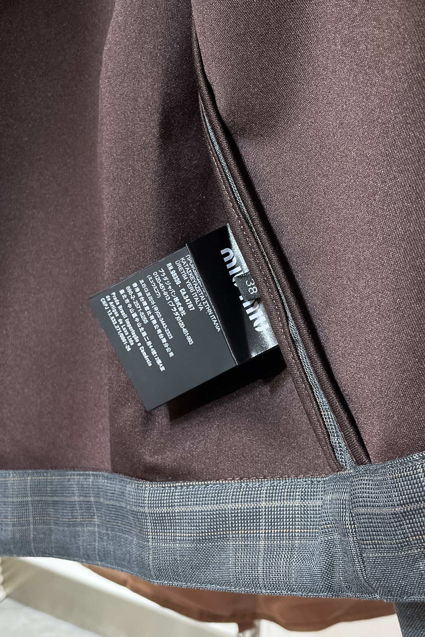 Miu Miu Couple Basic Clothing Wool Gray Loose Fit S-m