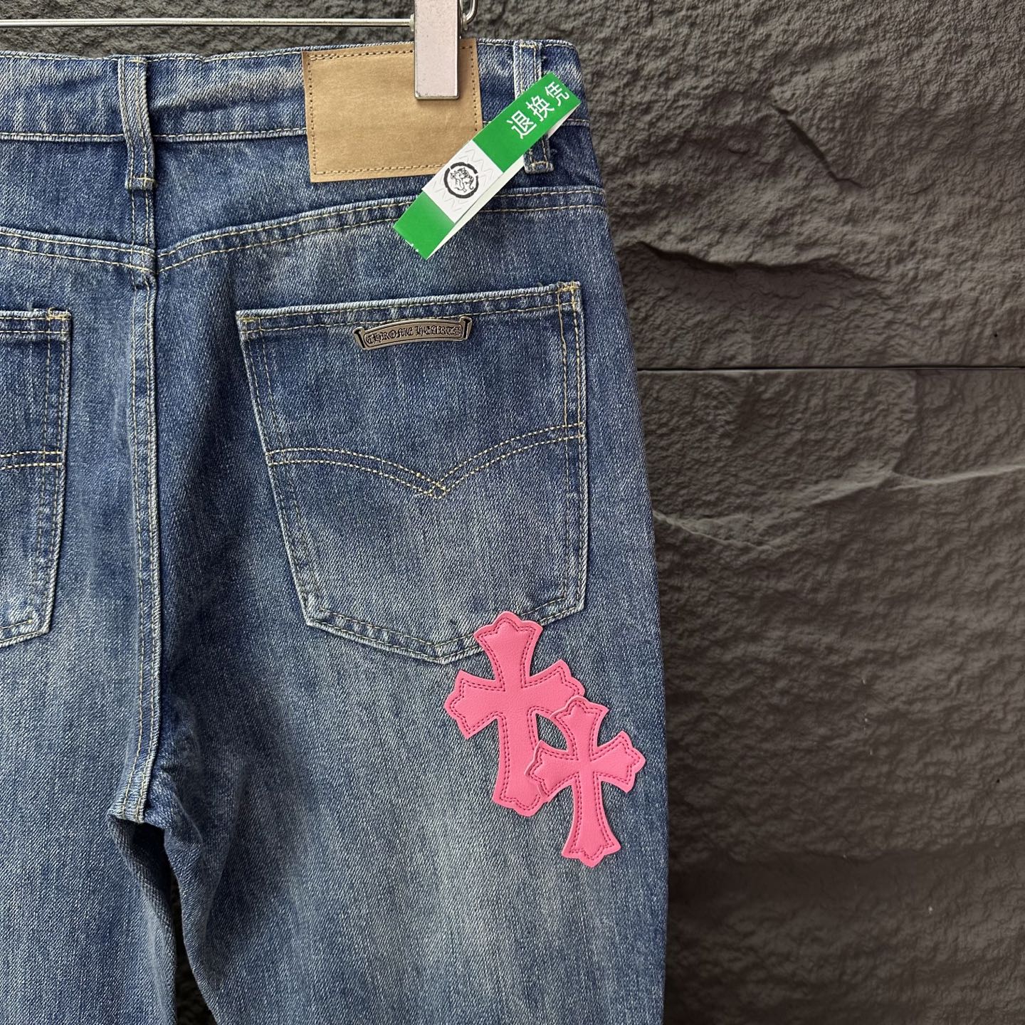 Chrome Hearts Couple Jeans Blue Couple Style