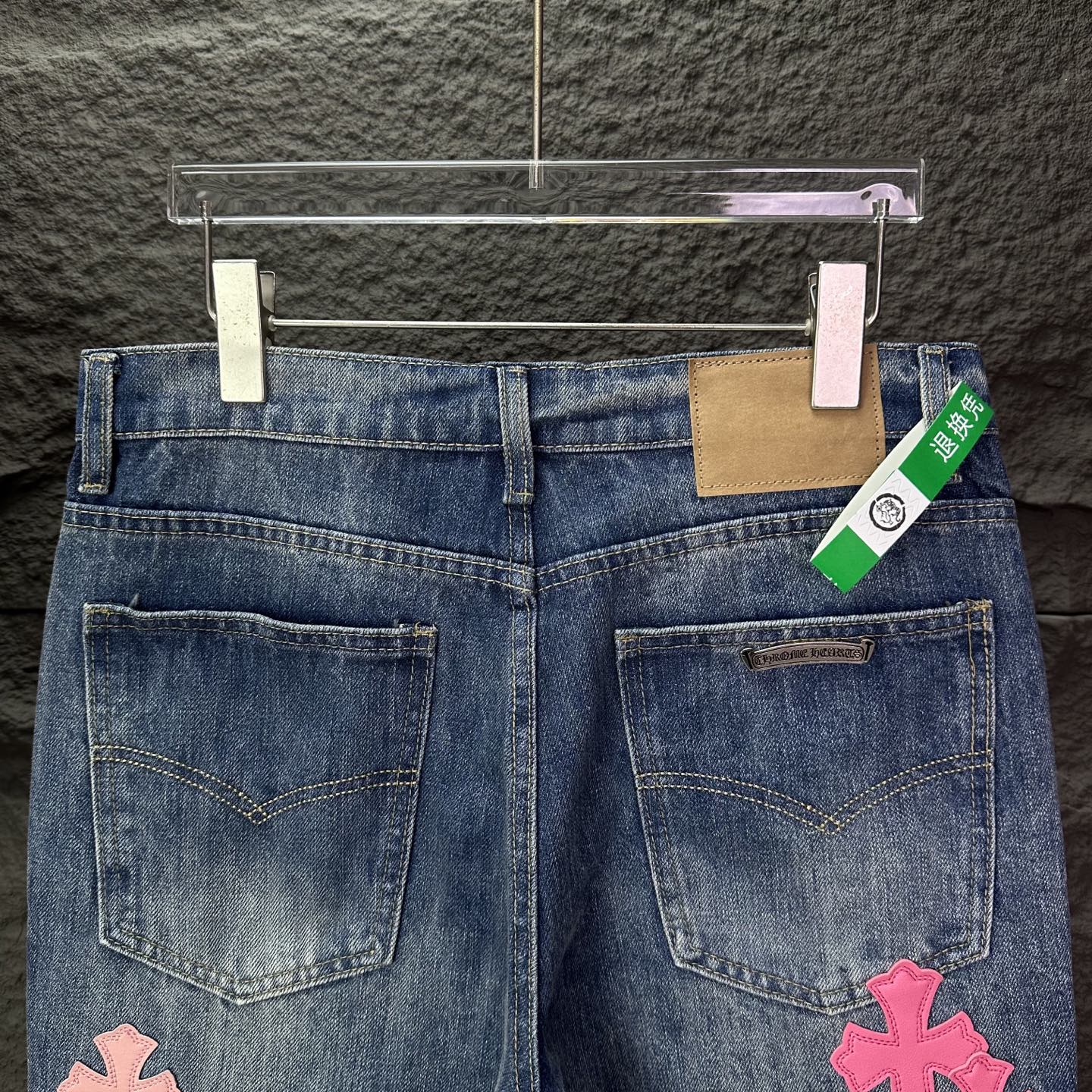 Chrome Hearts Couple Jeans Blue Couple Style