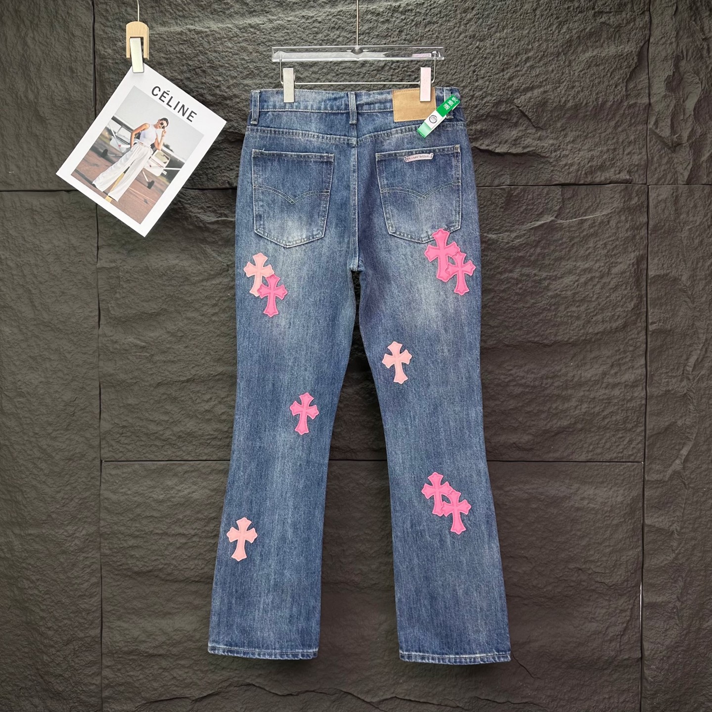 Chrome Hearts Couple Jeans Blue Couple Style
