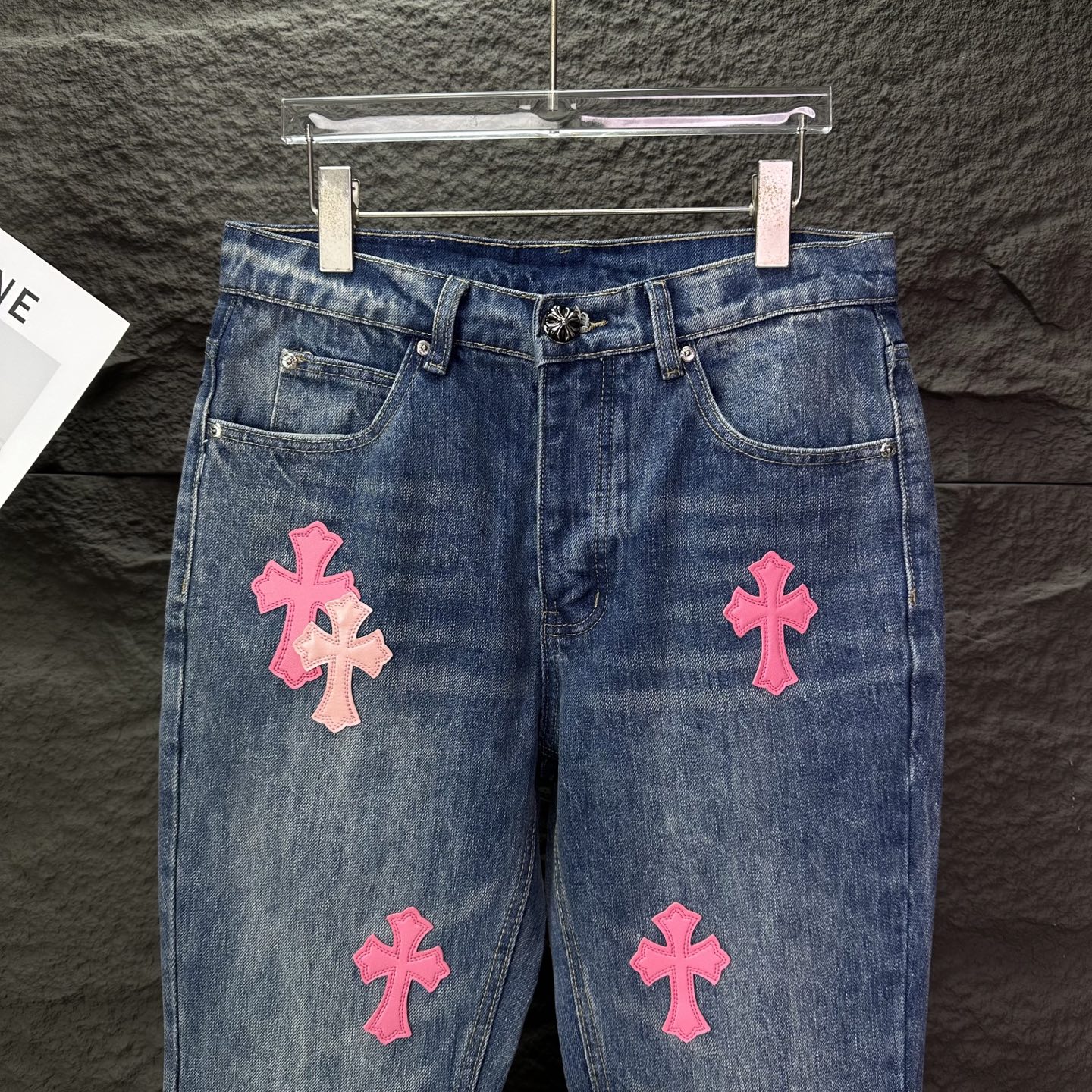 Chrome Hearts Couple Jeans Blue Couple Style