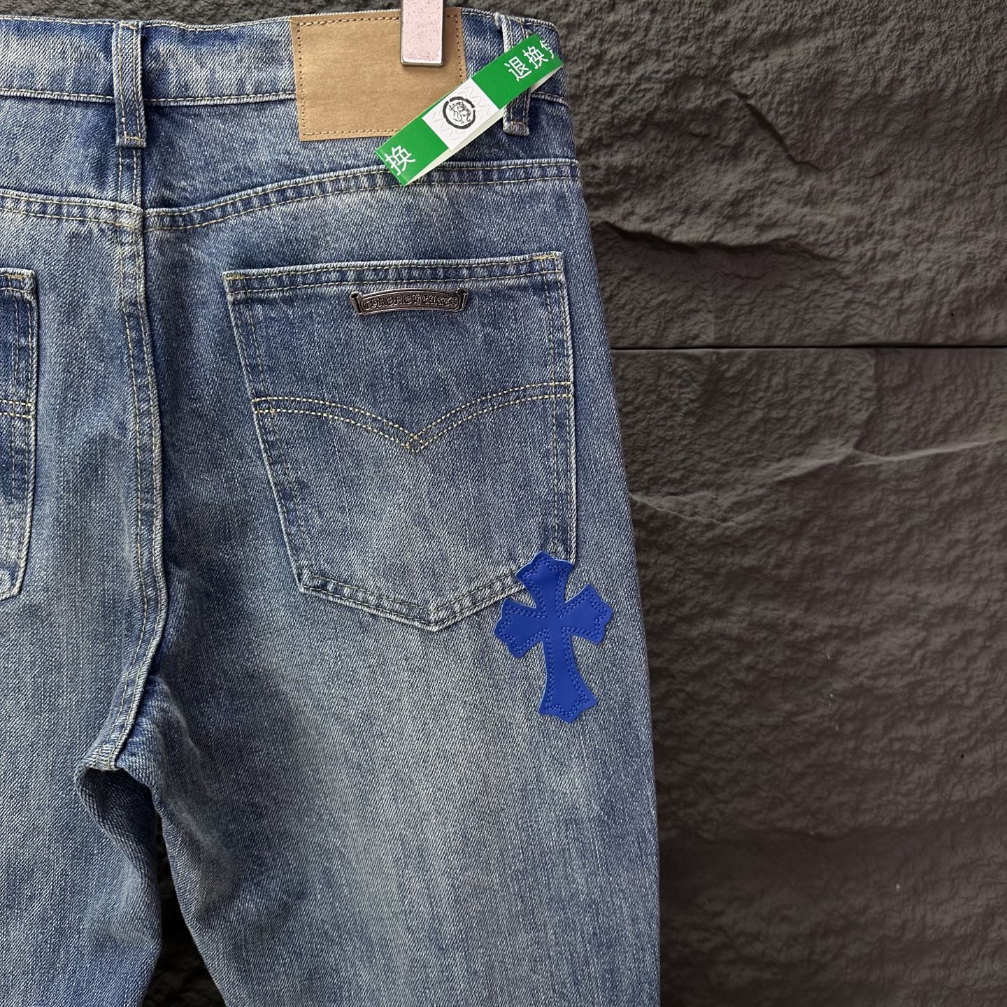 Chrome Hearts Couple Jeans Blue Couple Style