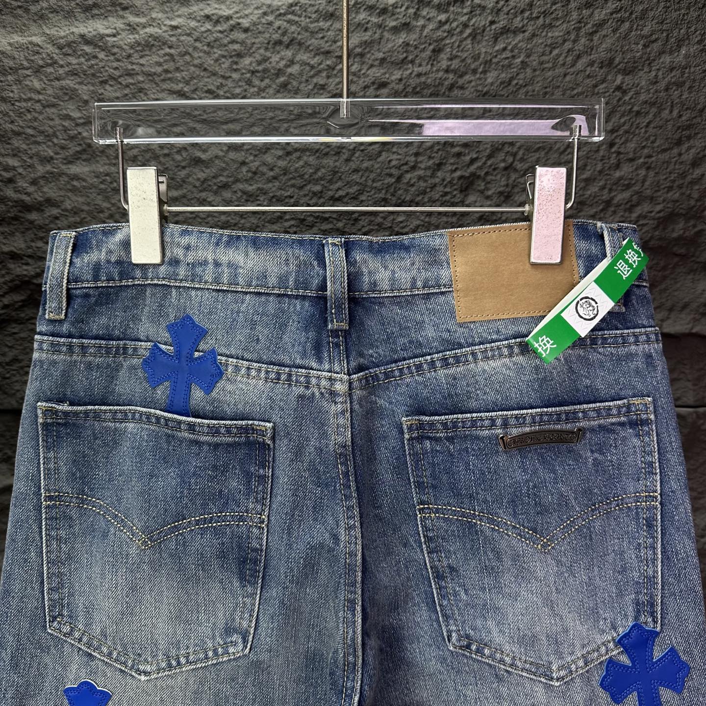 Chrome Hearts Couple Jeans Blue Couple Style