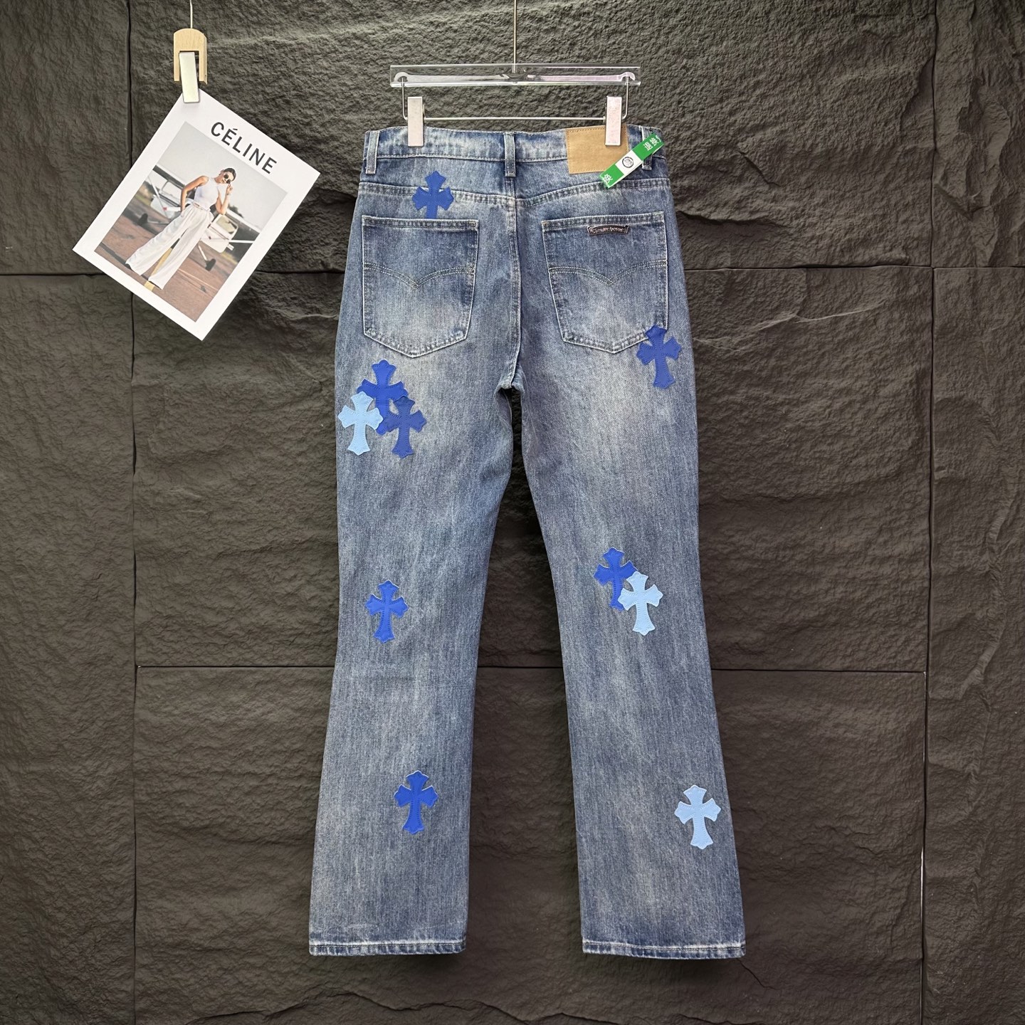 Chrome Hearts Couple Jeans Blue Couple Style