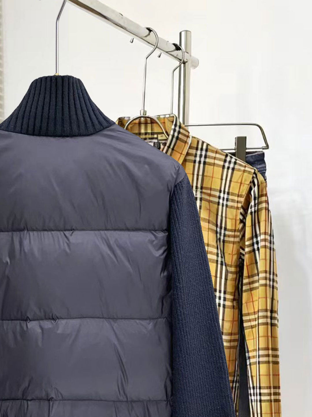 Thom Browne Female Down Jacket Knitted Slim Fit M-xl