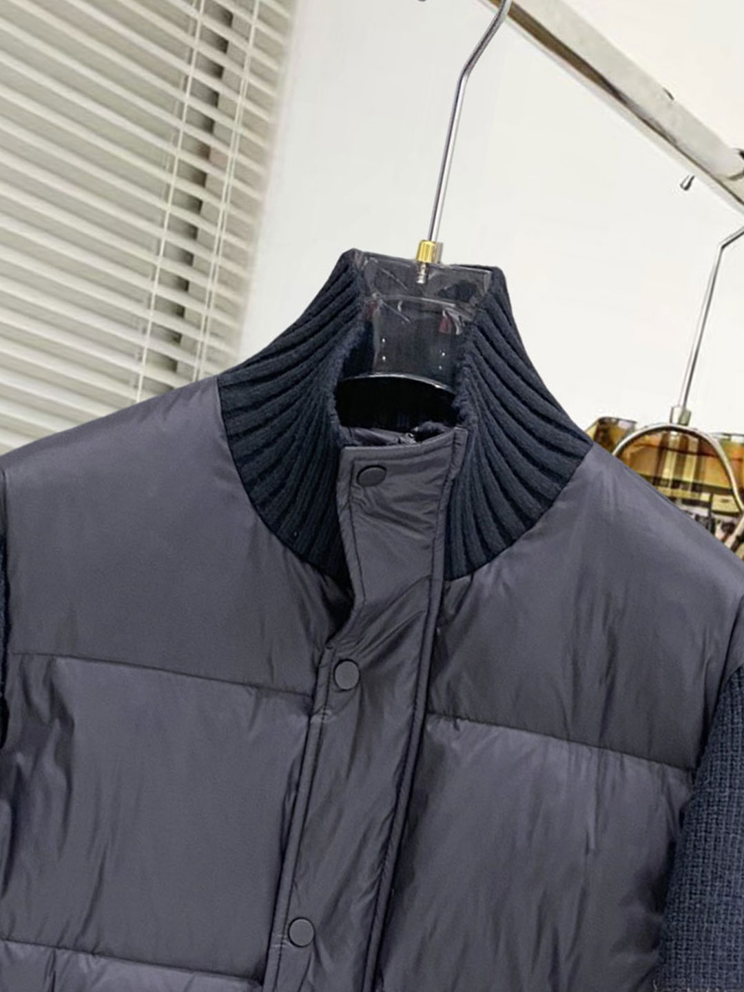Thom Browne Female Down Jacket Knitted Slim Fit M-xl