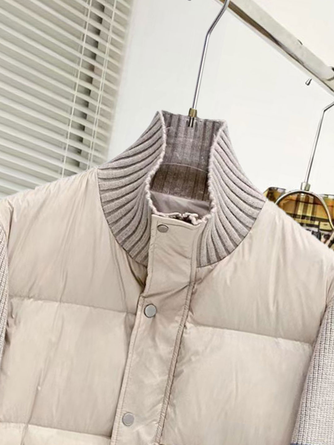 Thom Browne Female Down Jacket Knitted Slim Fit M-xl