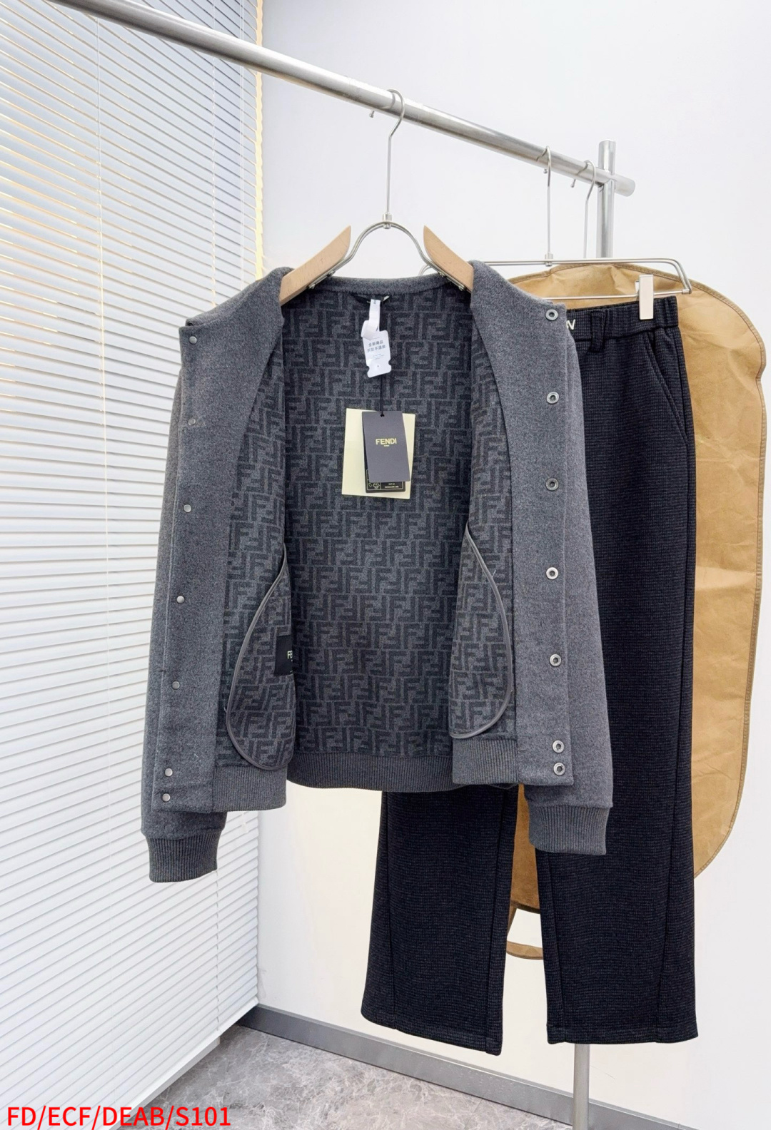 Fendi Jacket Wool Printed S-xl