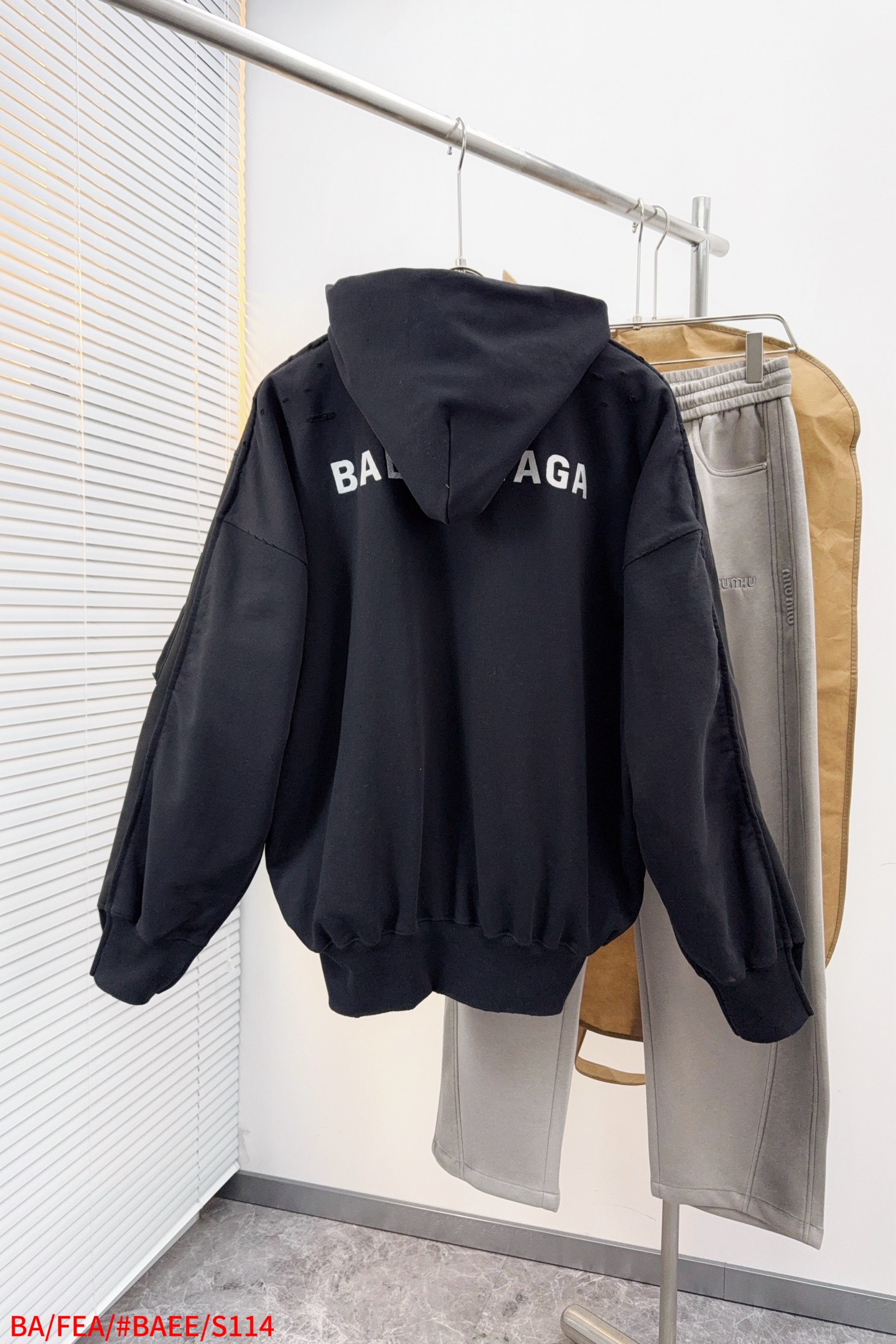 Balenciaga Jacket Cotton Hooded Xs-s-m-l