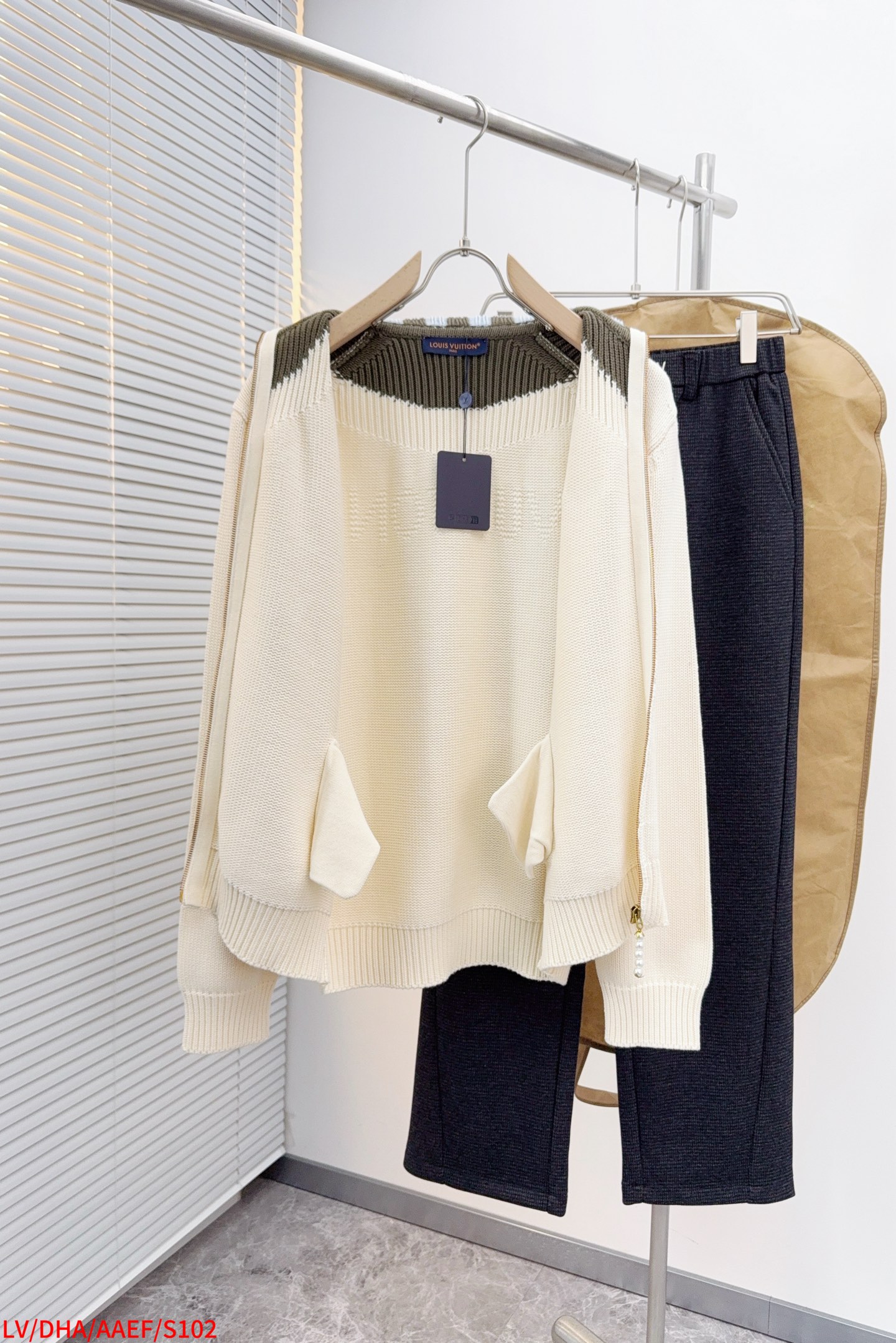 Louis Vuitton Couple Jacket Wool White Loose Fit S-m-l-xl