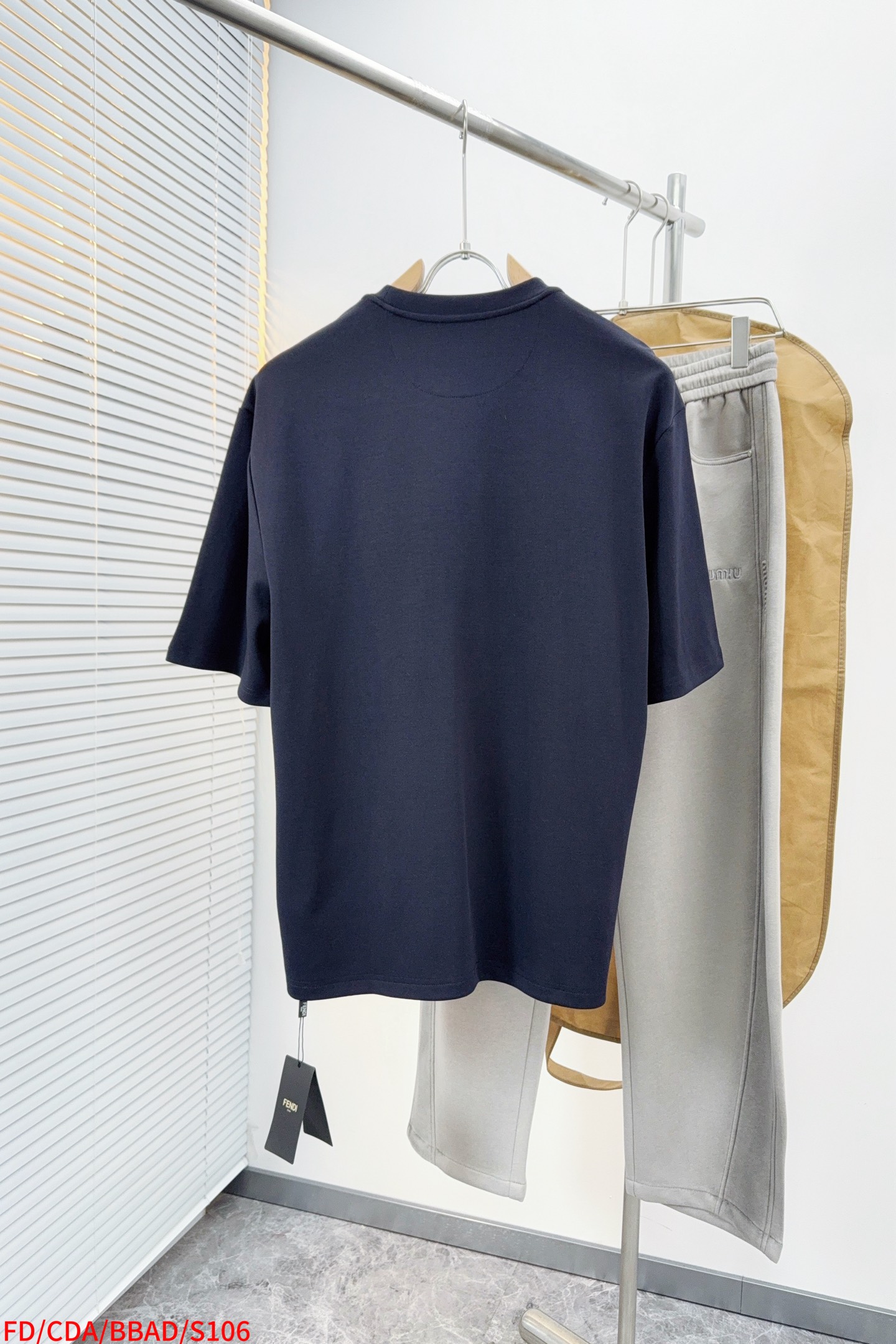 Fendi Couple Basic Clothing Cotton Blue S-m-xl