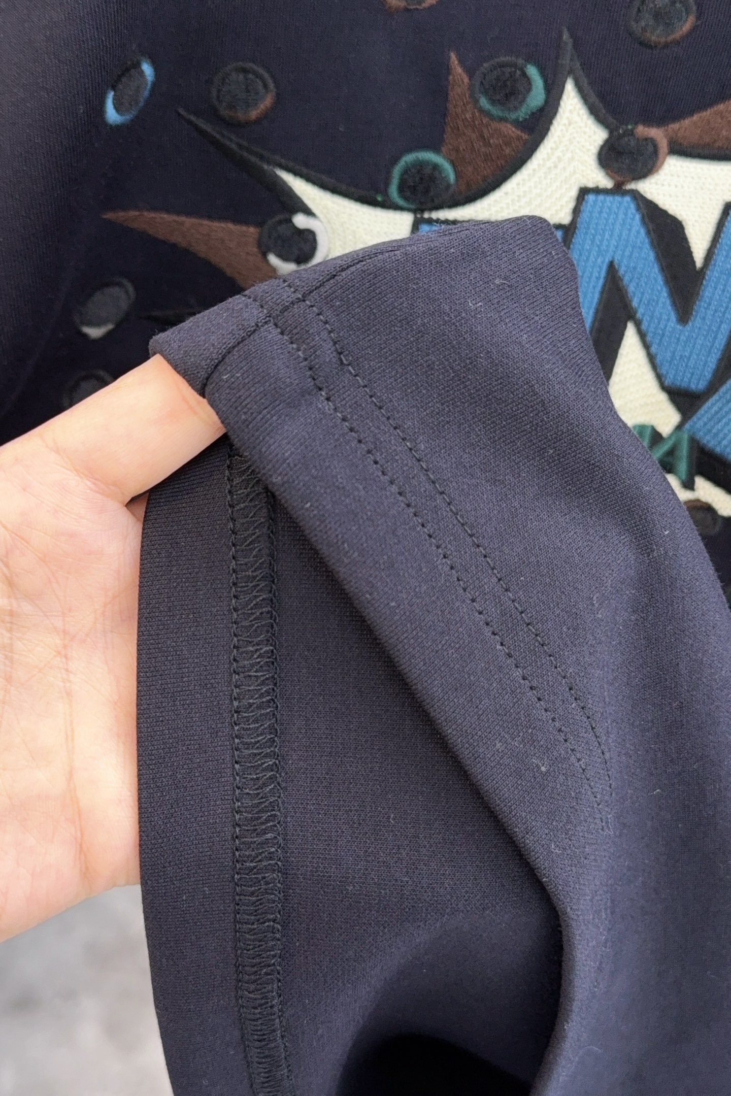 Fendi Couple Basic Clothing Cotton Blue S-m-xl