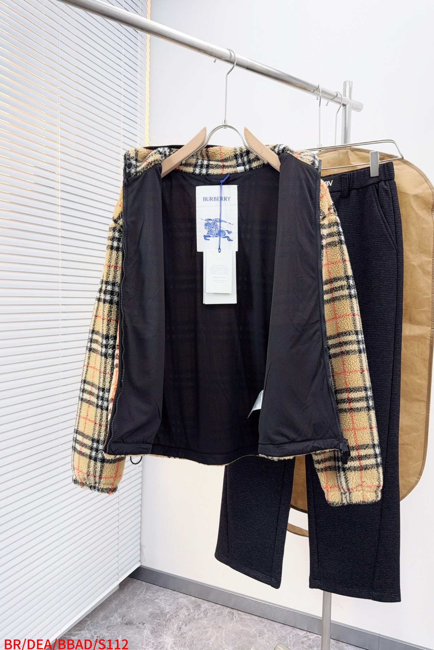 Burberry Jacket Black Loose Fit S-m-l-xl