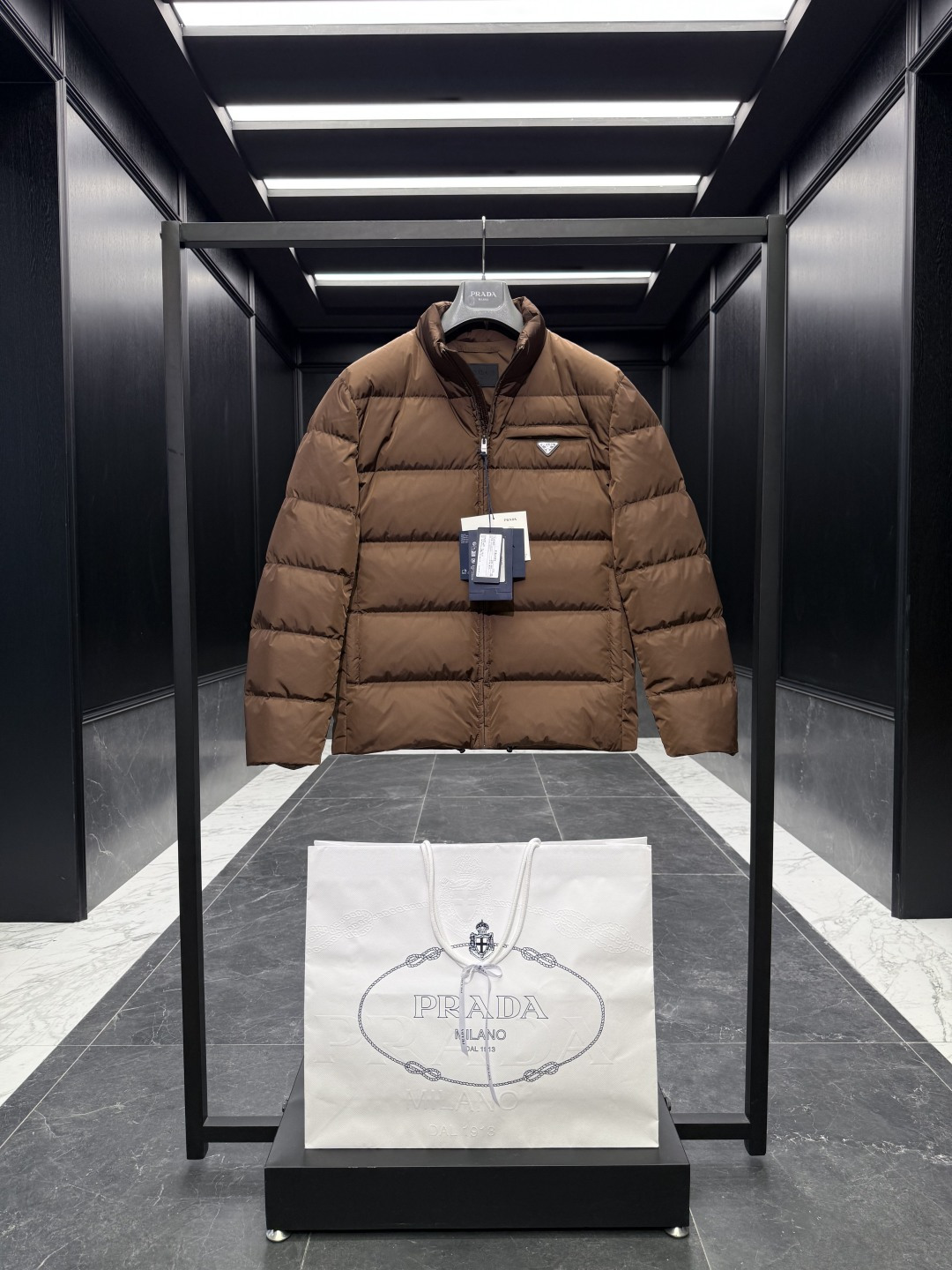 Prada Jacket Goose Down Black S-l
