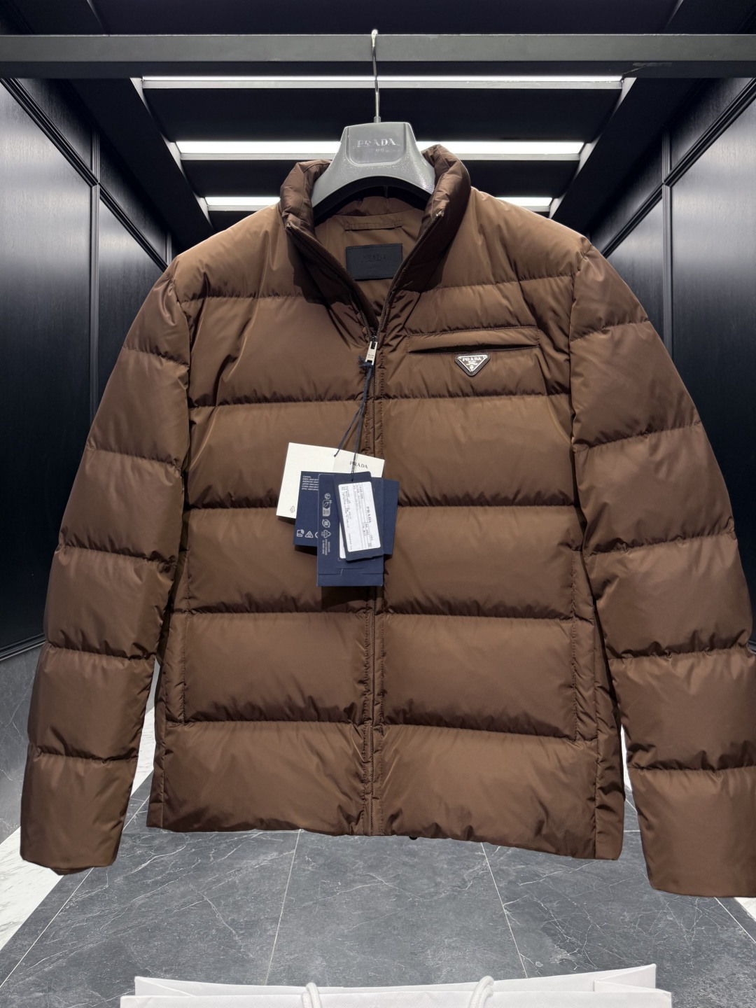 Prada Jacket Goose Down Black S-l