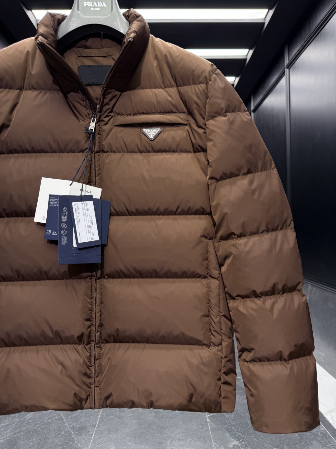 Prada Jacket Goose Down Black S-l