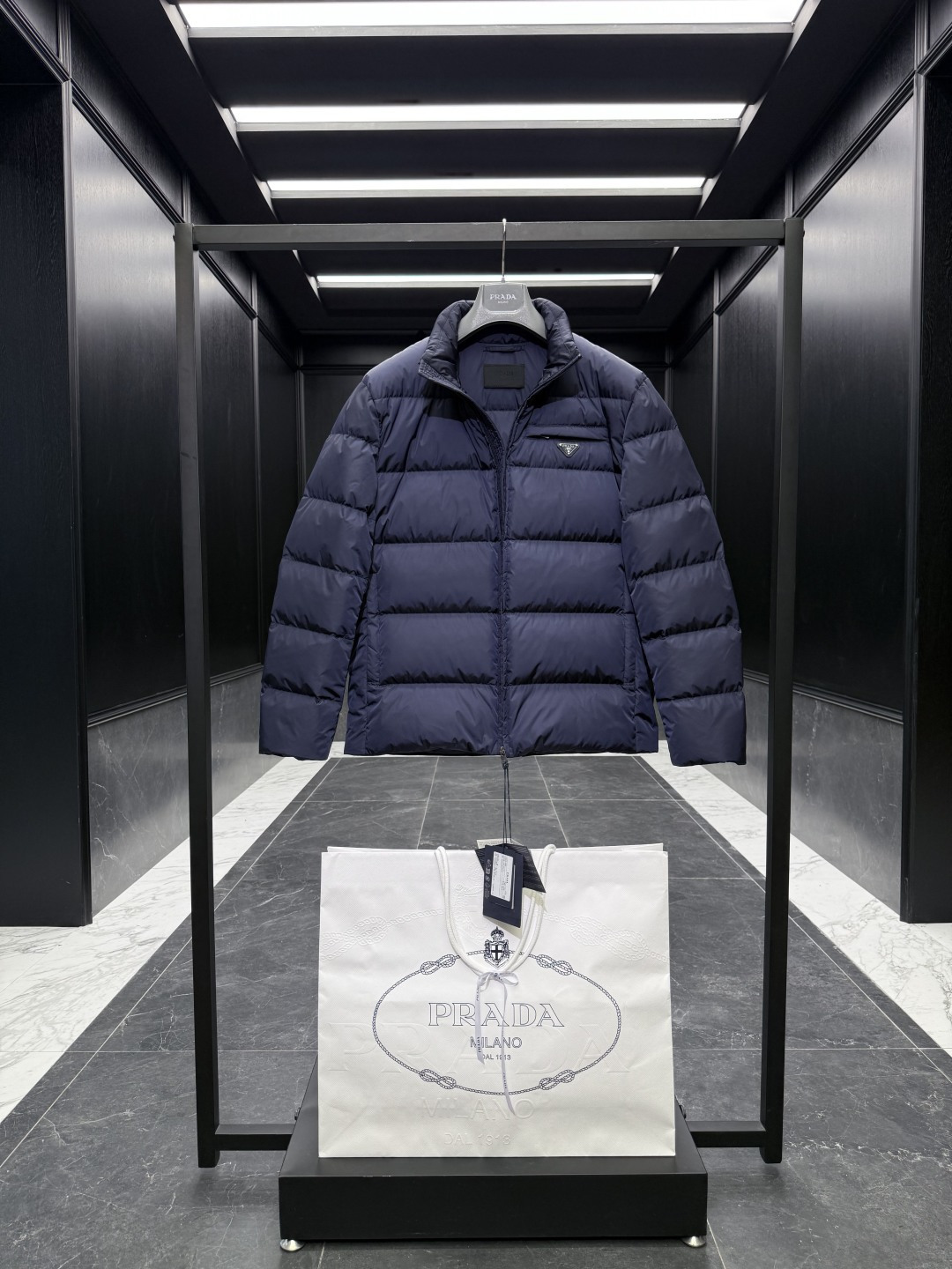 Prada Jacket Goose Down Black S-l
