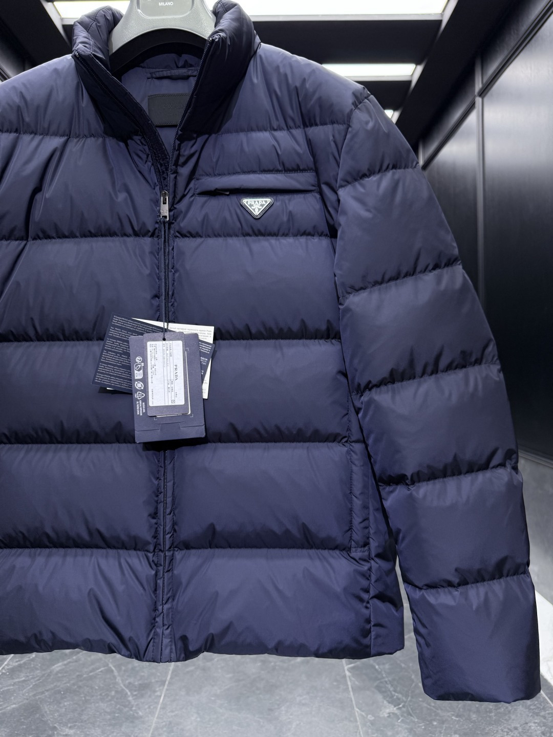 Prada Jacket Goose Down Black S-l