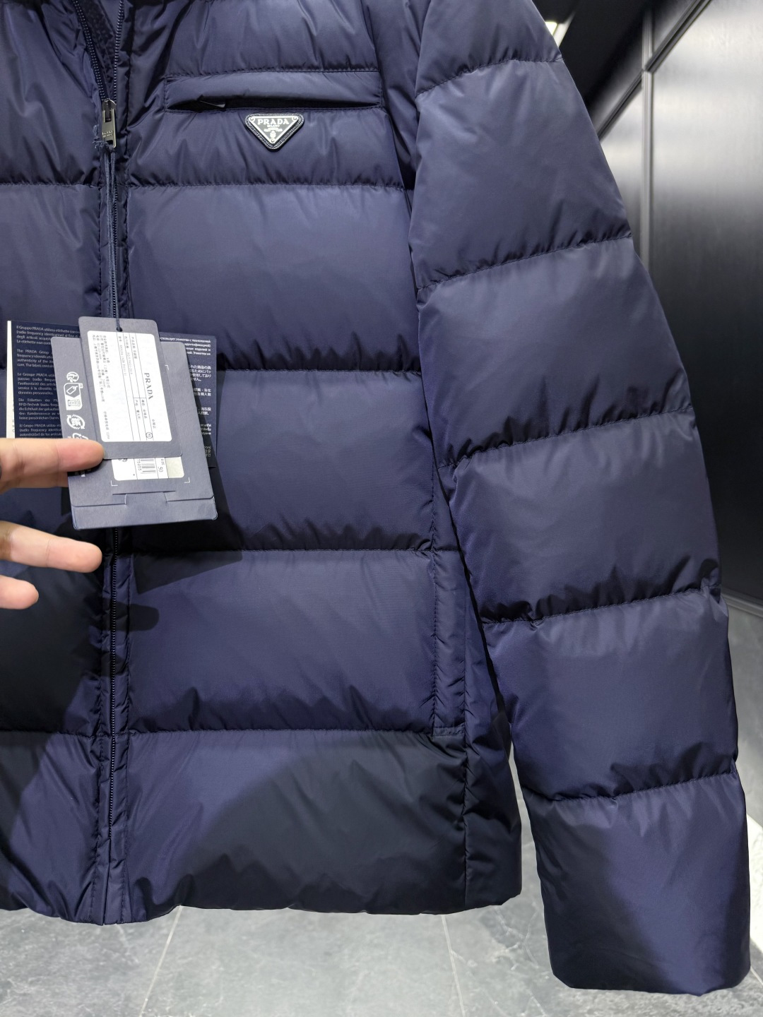 Prada Jacket Goose Down Black S-l