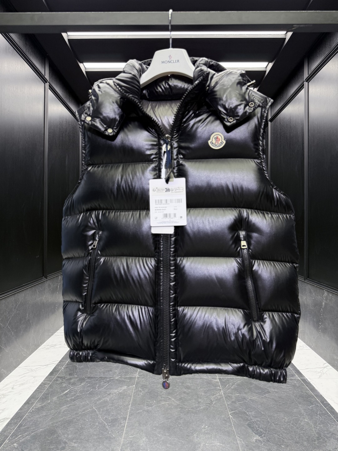 Moncler Male Down Vest Hooded S-m-l