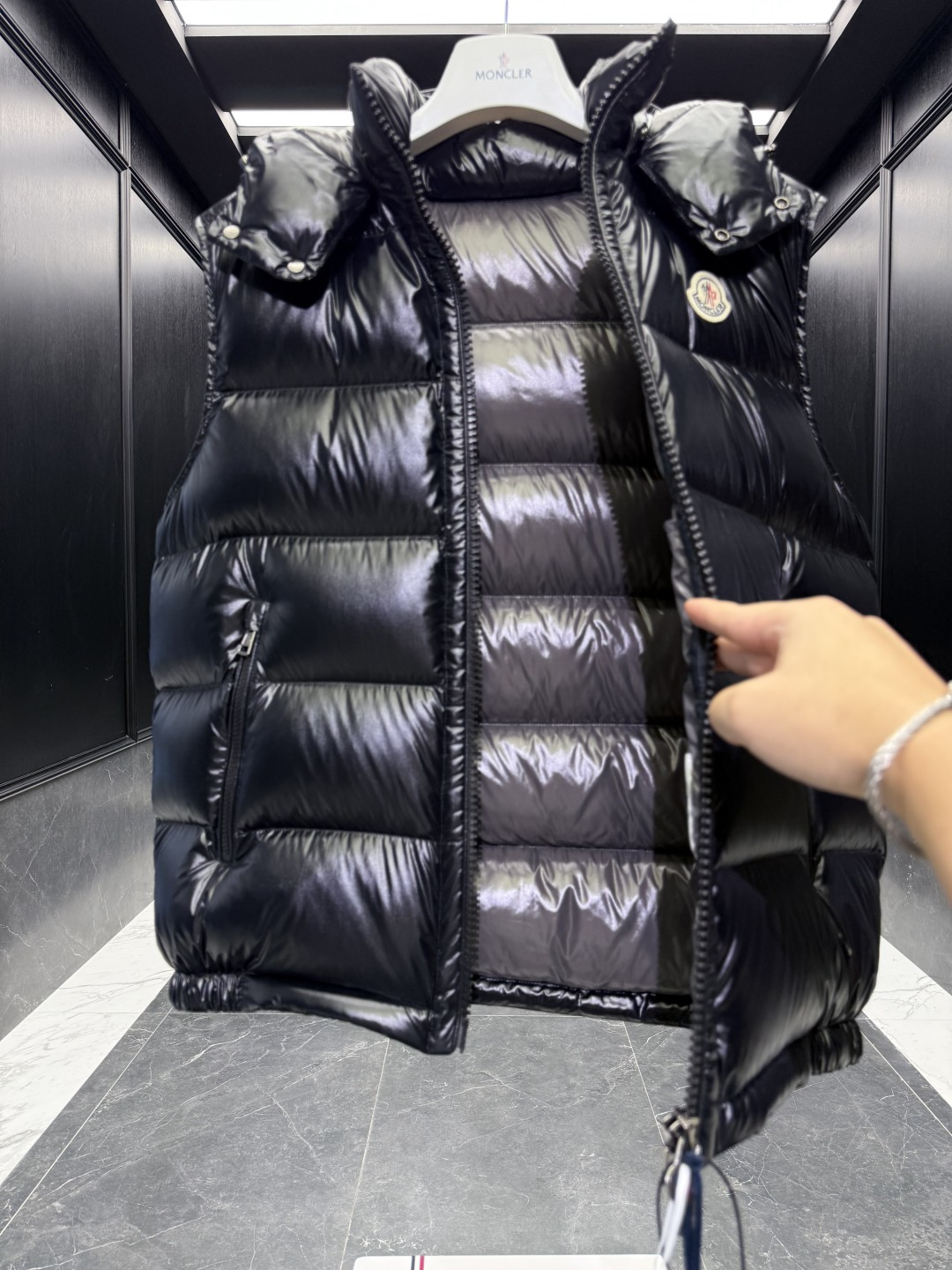 Moncler Male Down Vest Hooded S-m-l