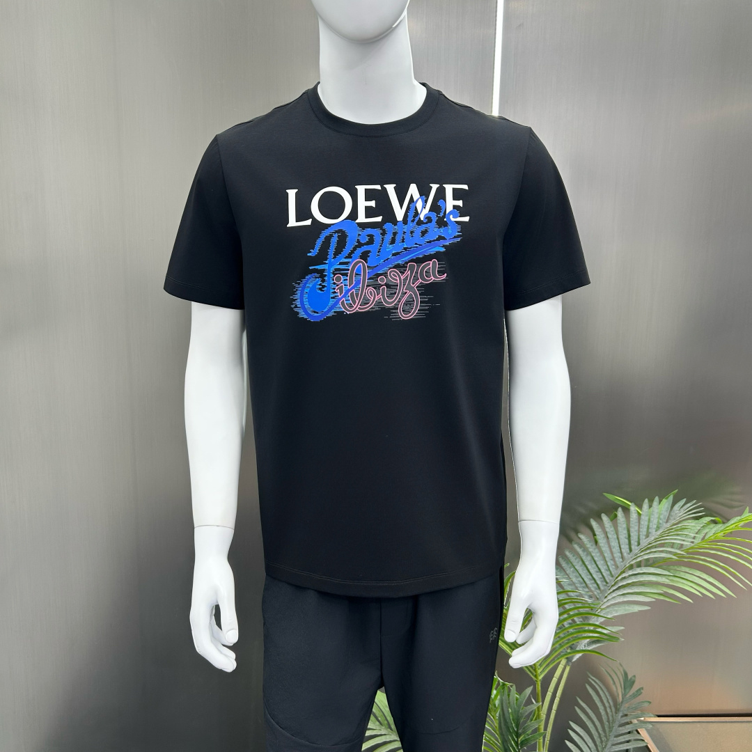 Loewe Basic Clothing Cotton Black Printed S-l-xl