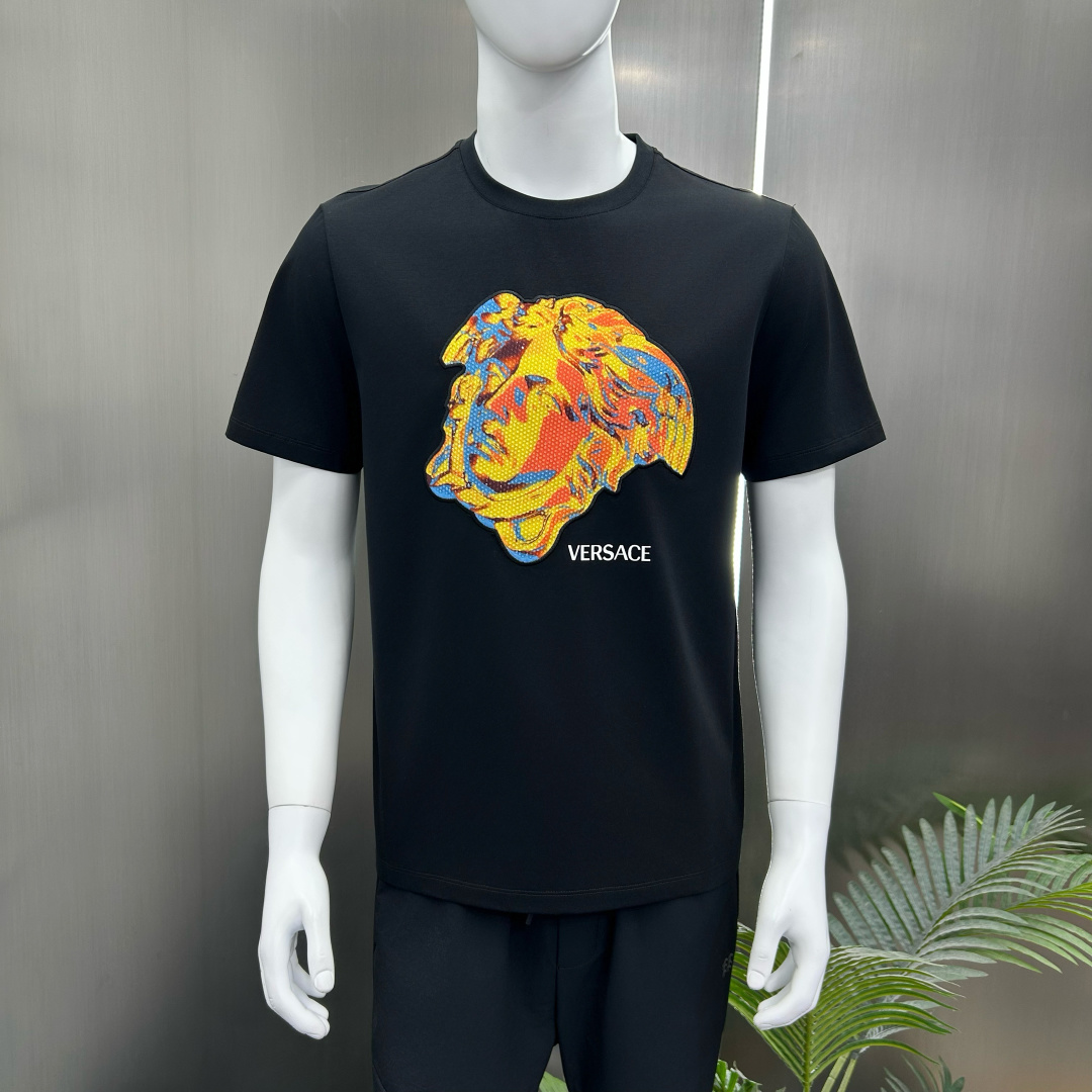 Versace Basic Clothing Cotton Black S-m-xxxl