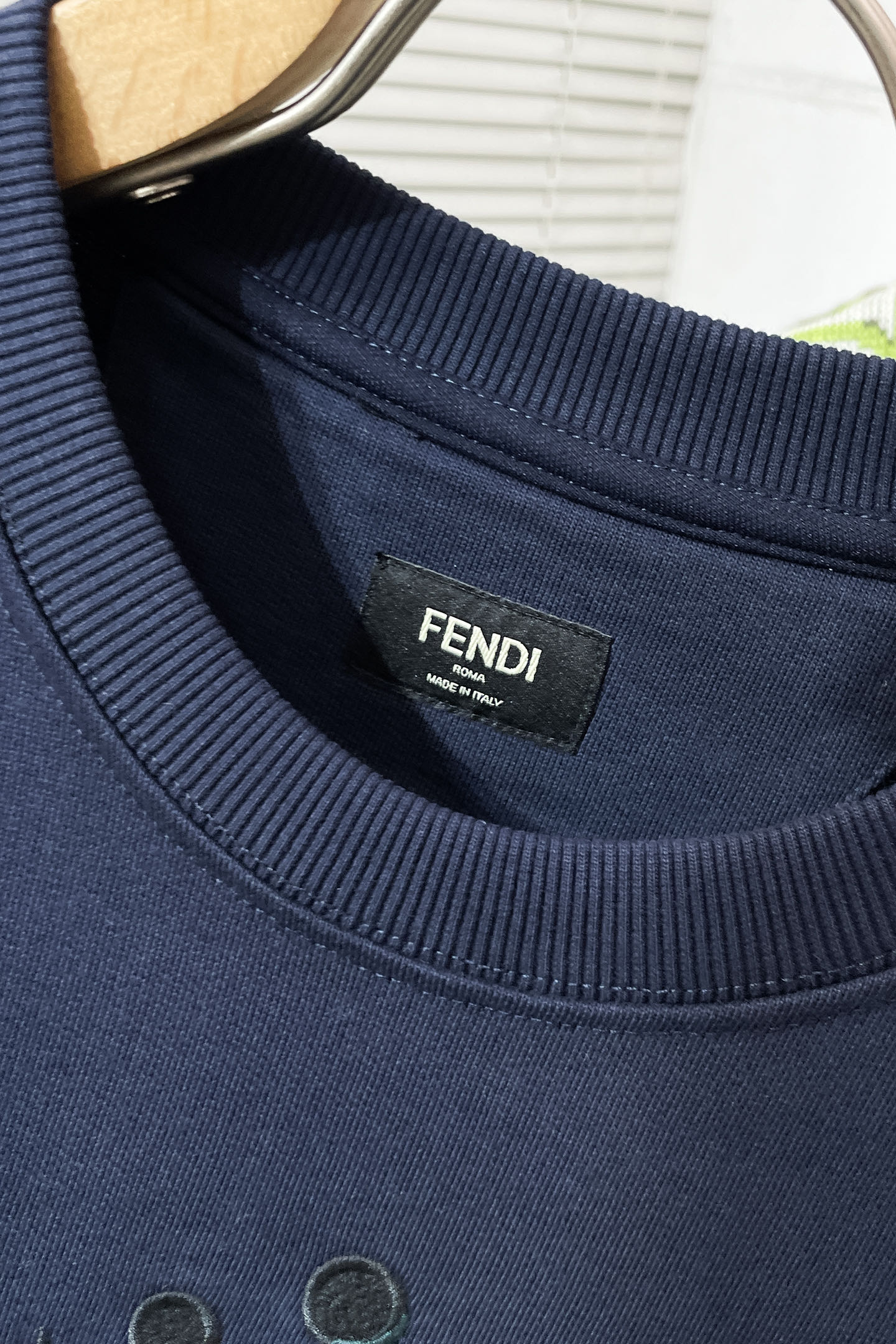 Fendi Hoodie Cotton Blue Printed S-m-l-xl