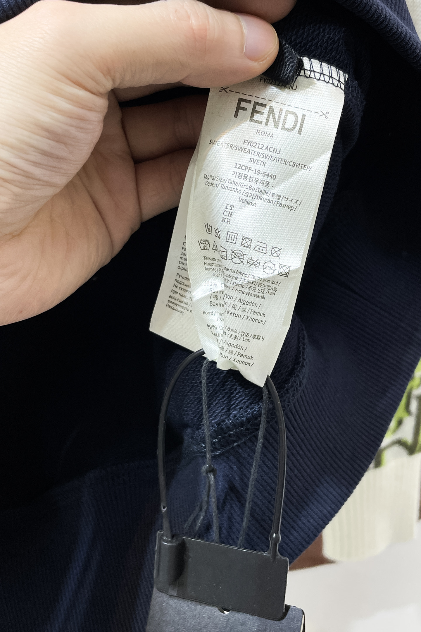 Fendi Hoodie Cotton Blue Printed S-m-l-xl