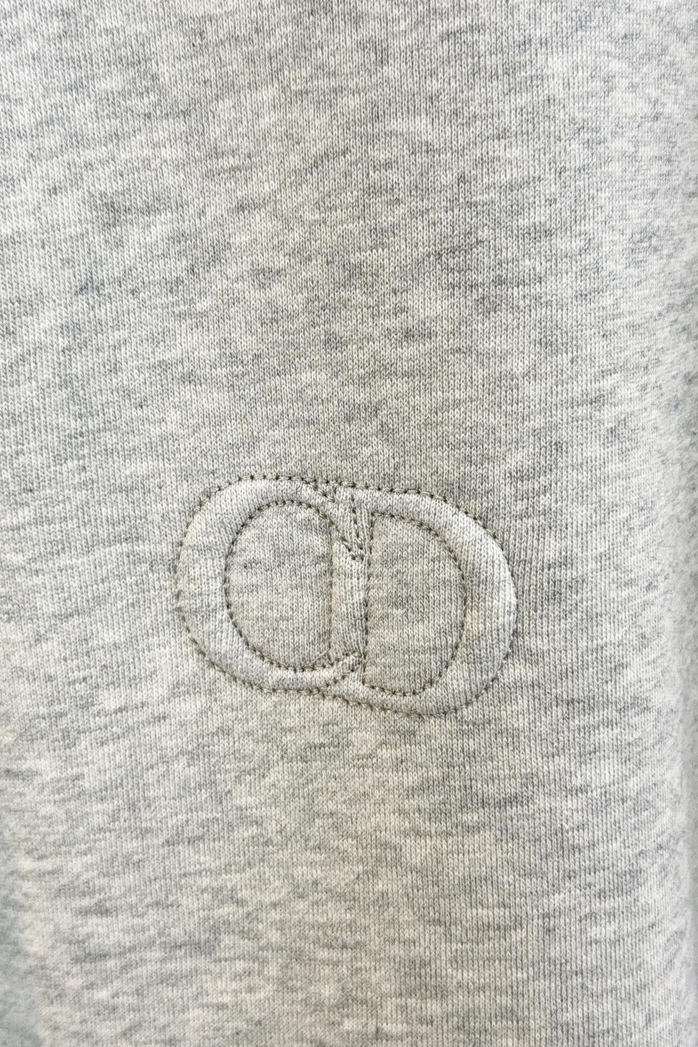 Dior Hoodie Cotton Gray S-m-l-xl
