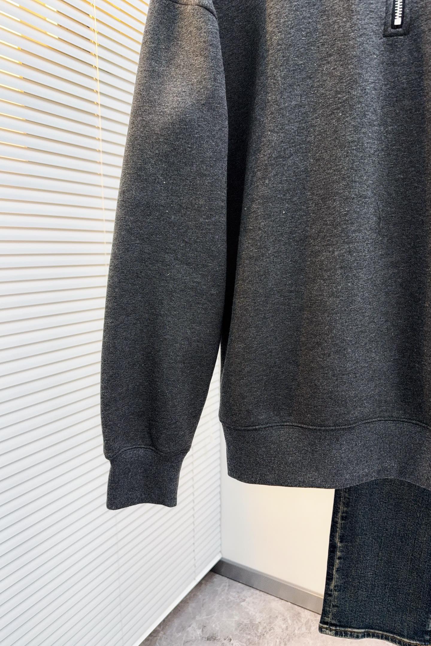 Dior Hoodie Cotton Gray S-m-l-xl