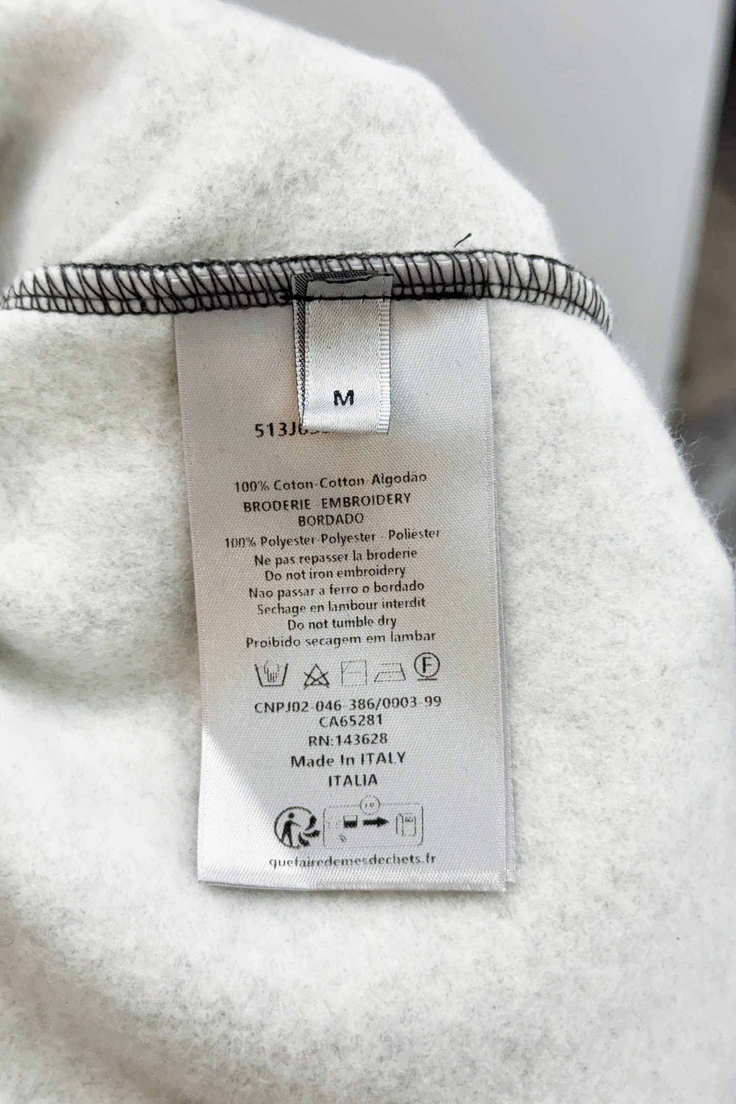Dior Hoodie Cotton Gray S-m-l-xl