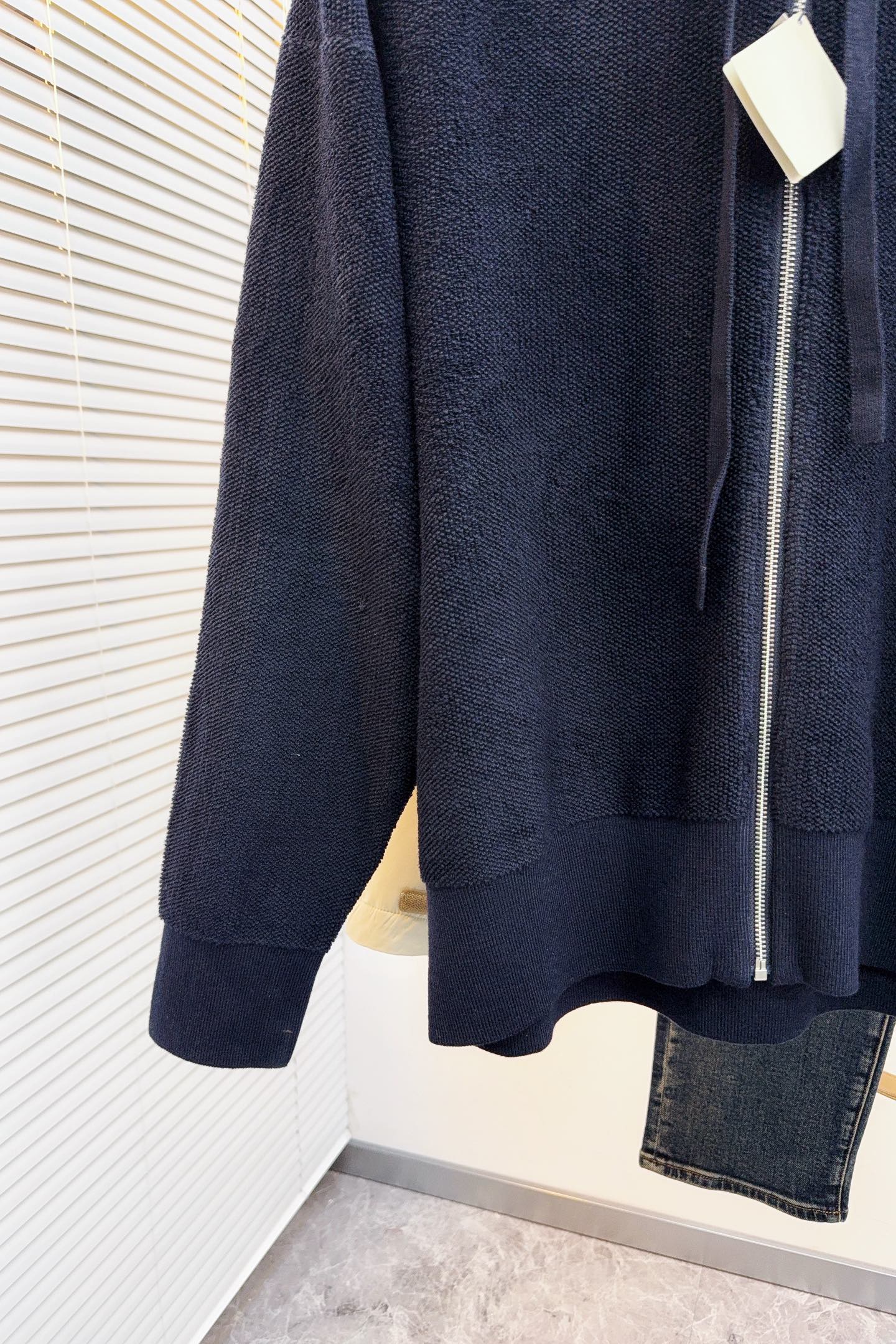 Loewe Couple Basic Clothing Wool Blue Loose Fit S-l-xl