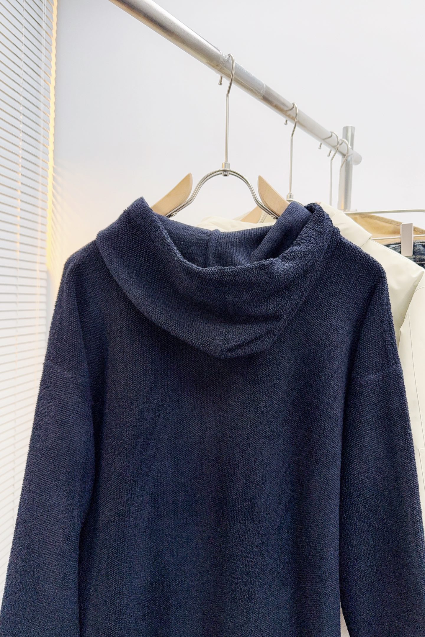 Loewe Couple Basic Clothing Wool Blue Loose Fit S-l-xl