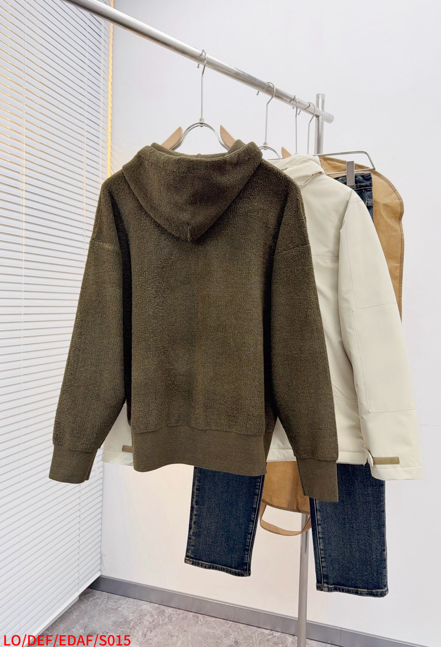 Loewe Couple Basic Clothing Wool Blue Loose Fit S-l-xl