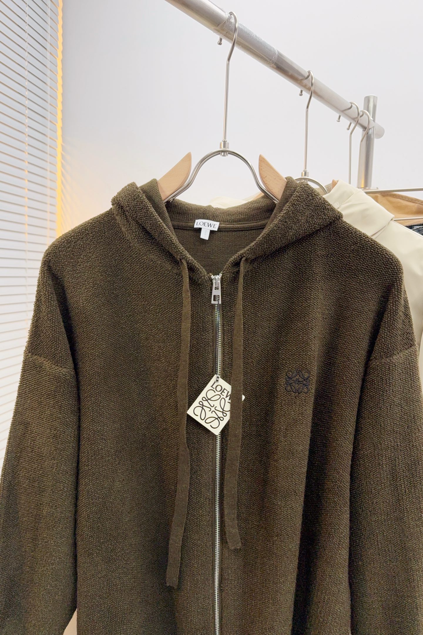 Loewe Couple Basic Clothing Wool Blue Loose Fit S-l-xl