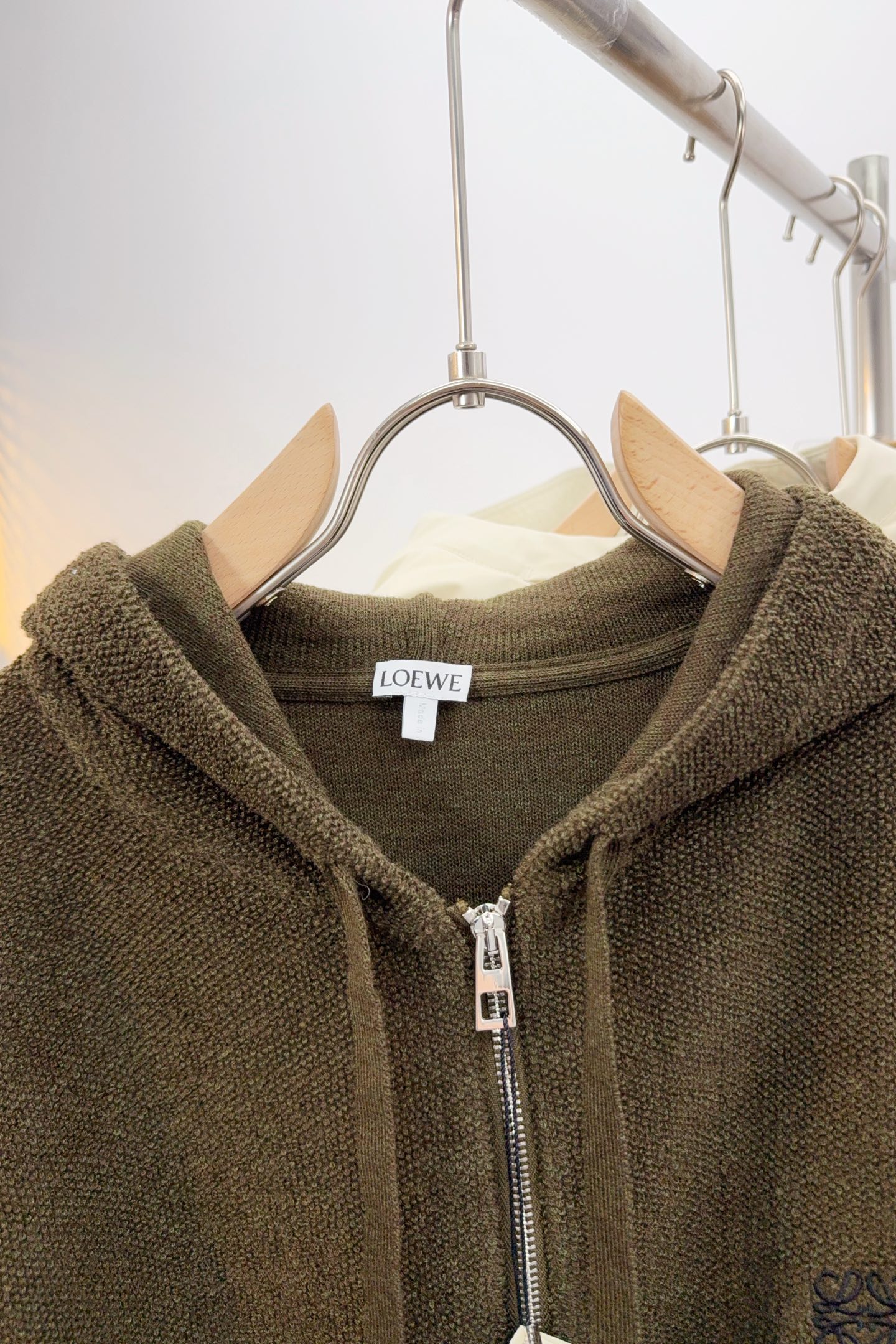 Loewe Couple Basic Clothing Wool Blue Loose Fit S-l-xl
